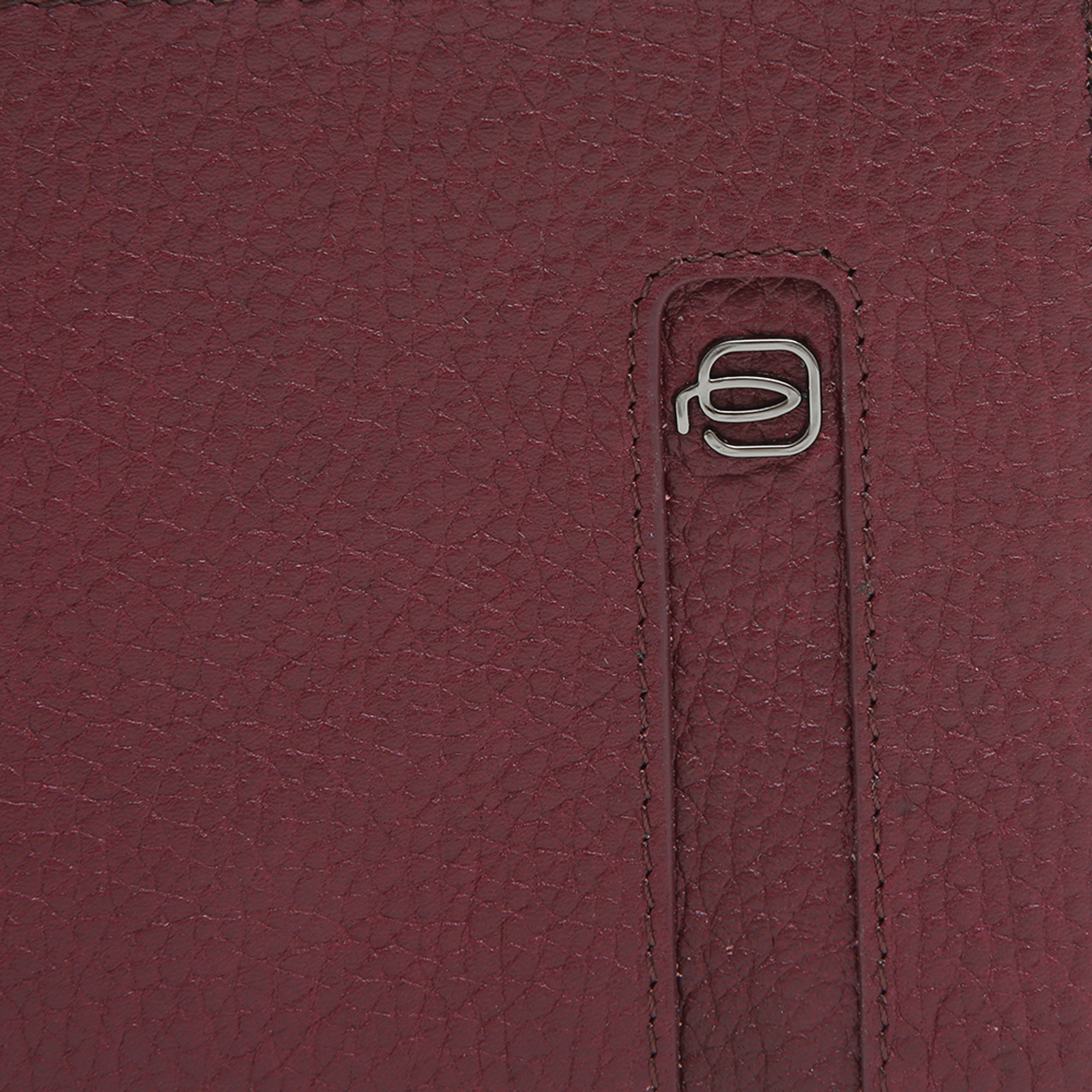 Portafoglio con patta rosso vinaccia Piquadro vista4