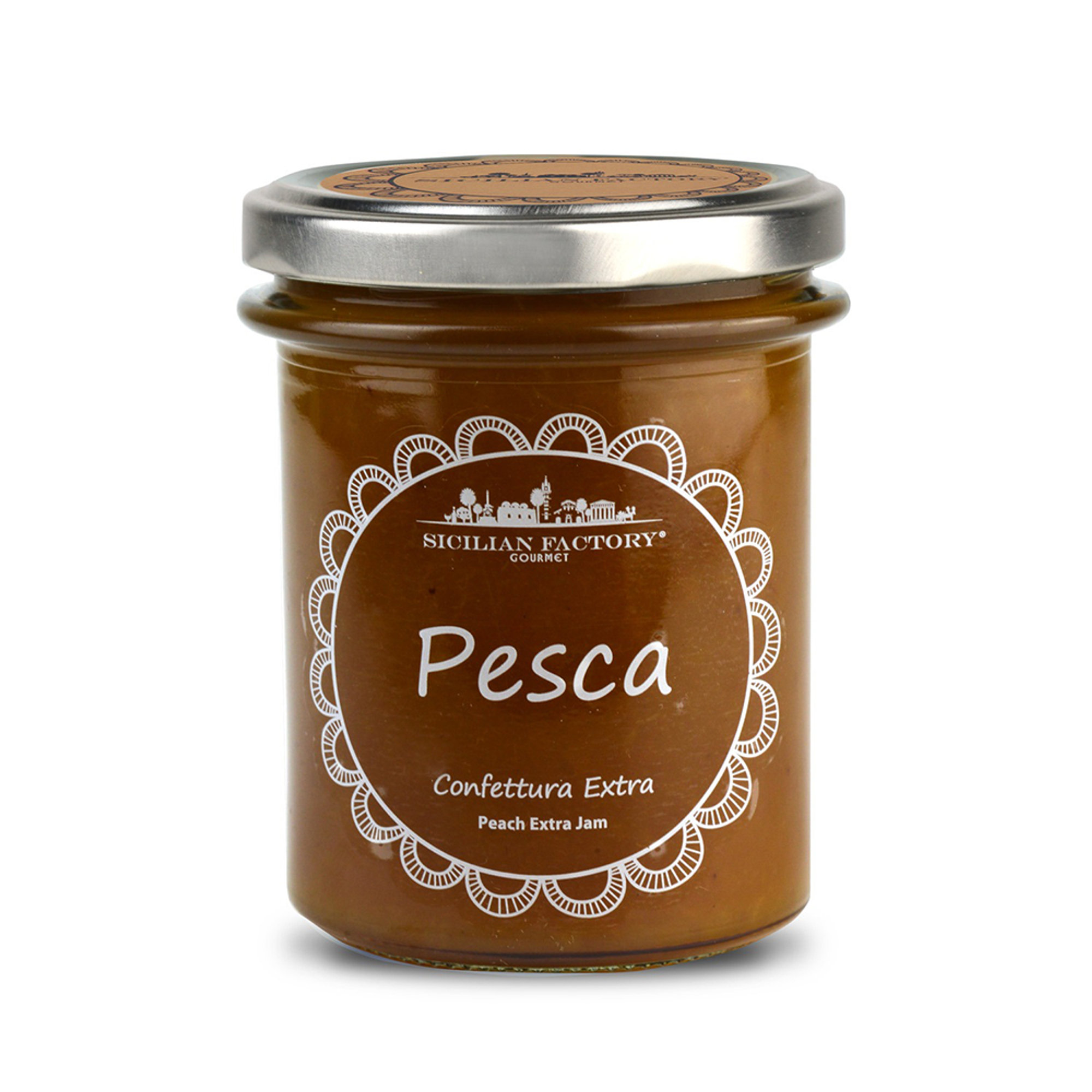 2 vasetti misti di marmellata 240 gr: Kiwi - Pesca Sicilian Factory vista3
