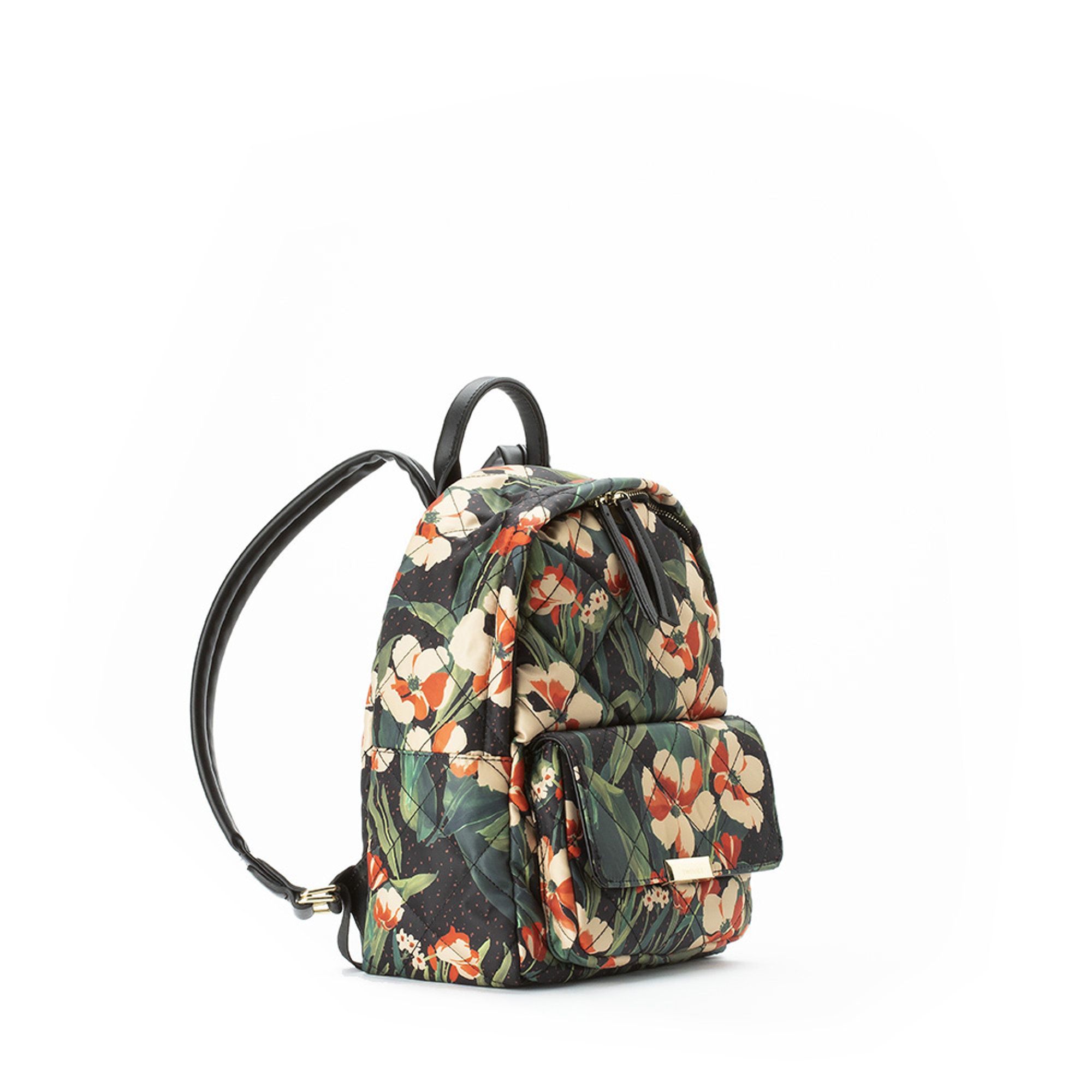 Zaino con fantasia floreale multicolor Twinset vista5