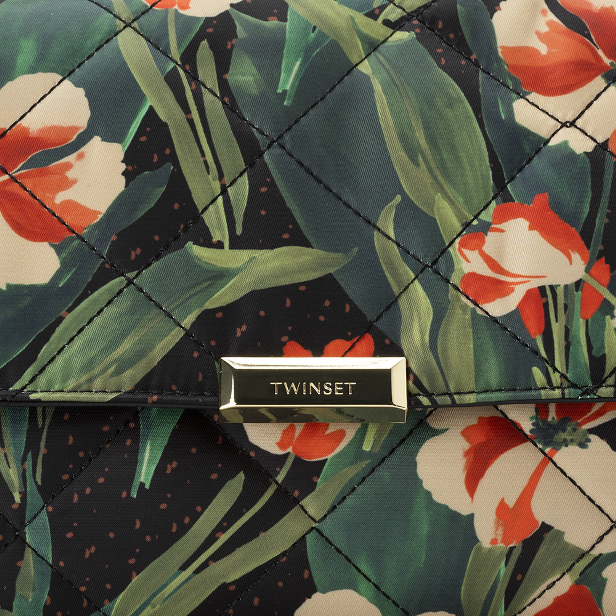 Borsa tracolla in velluto a fantasia Twinset vista4