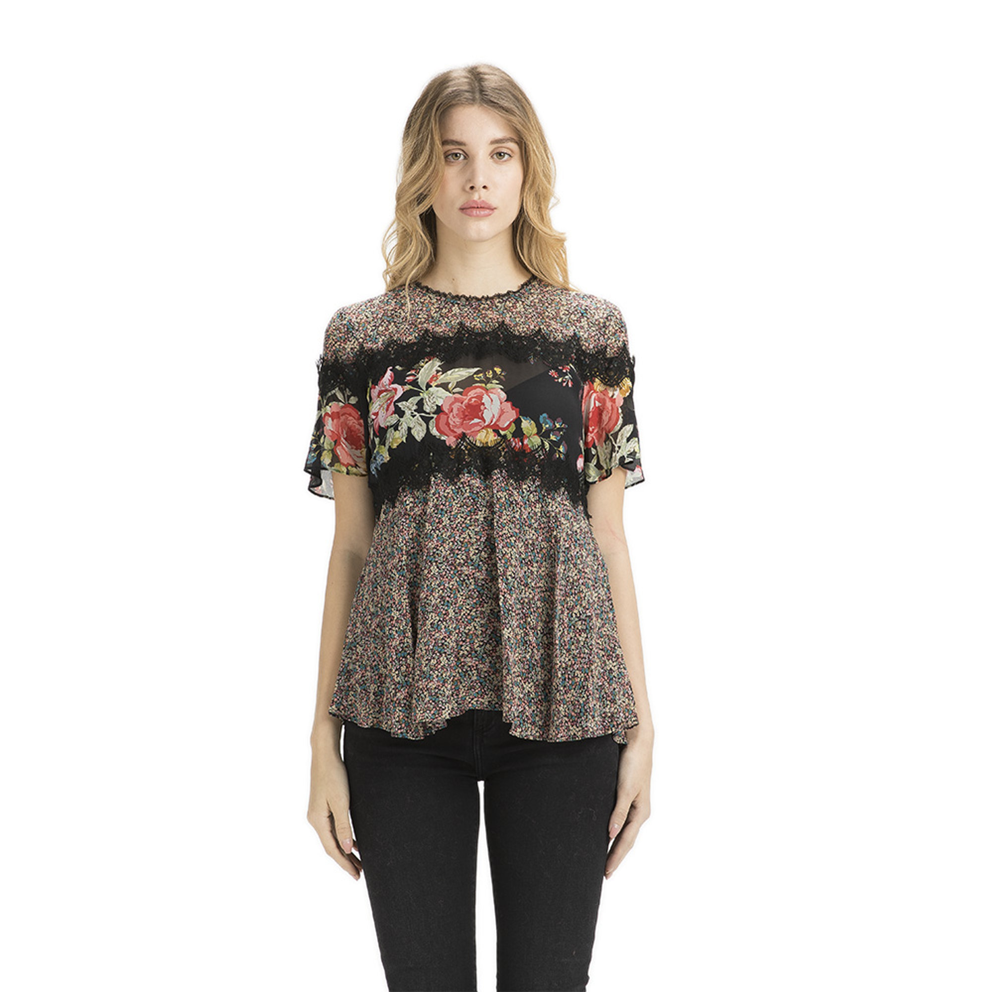 Top con stampe floreali Twinset vista0