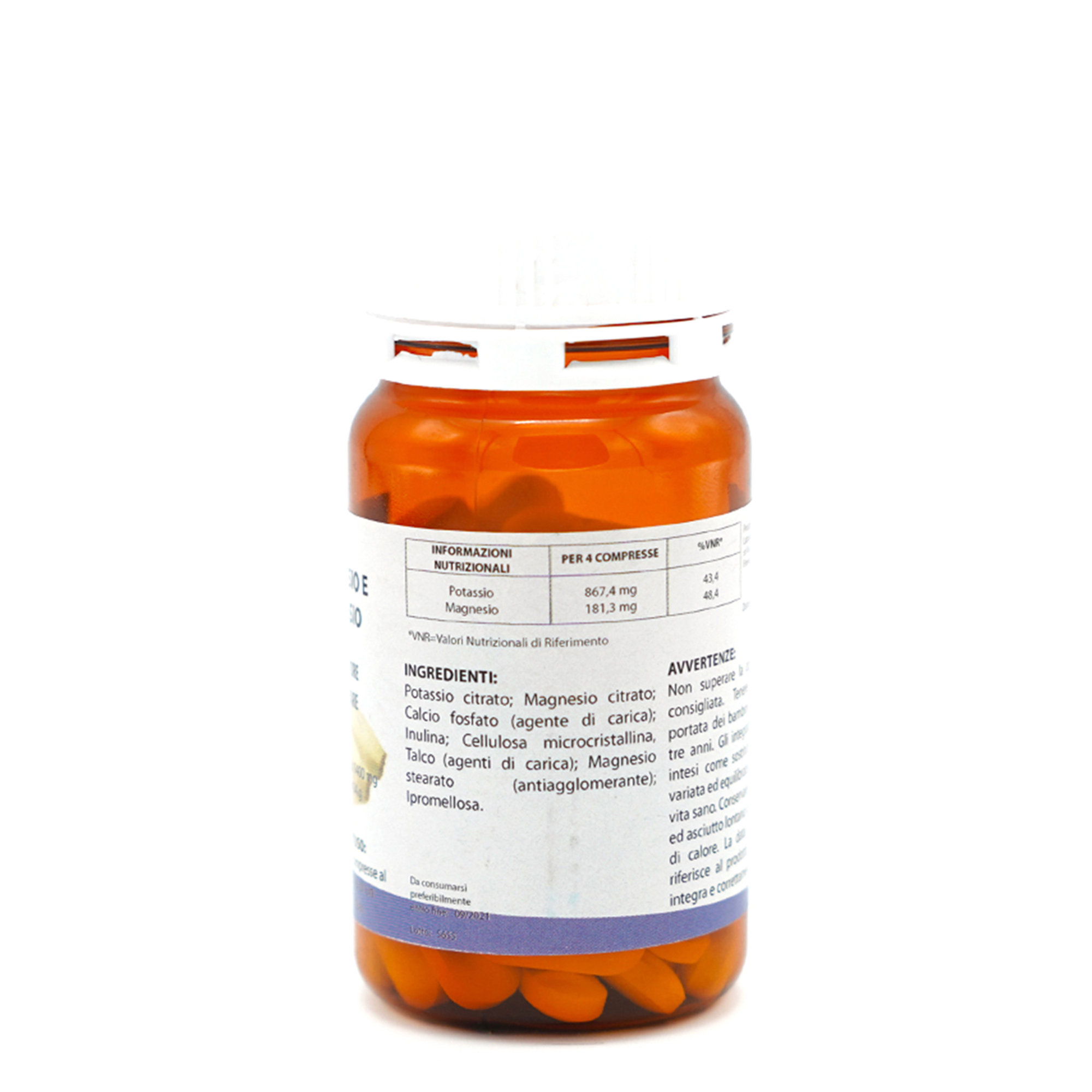 3 barattoli da 60 compresse - MAGNESIO e POTASSIO Galethic vista1