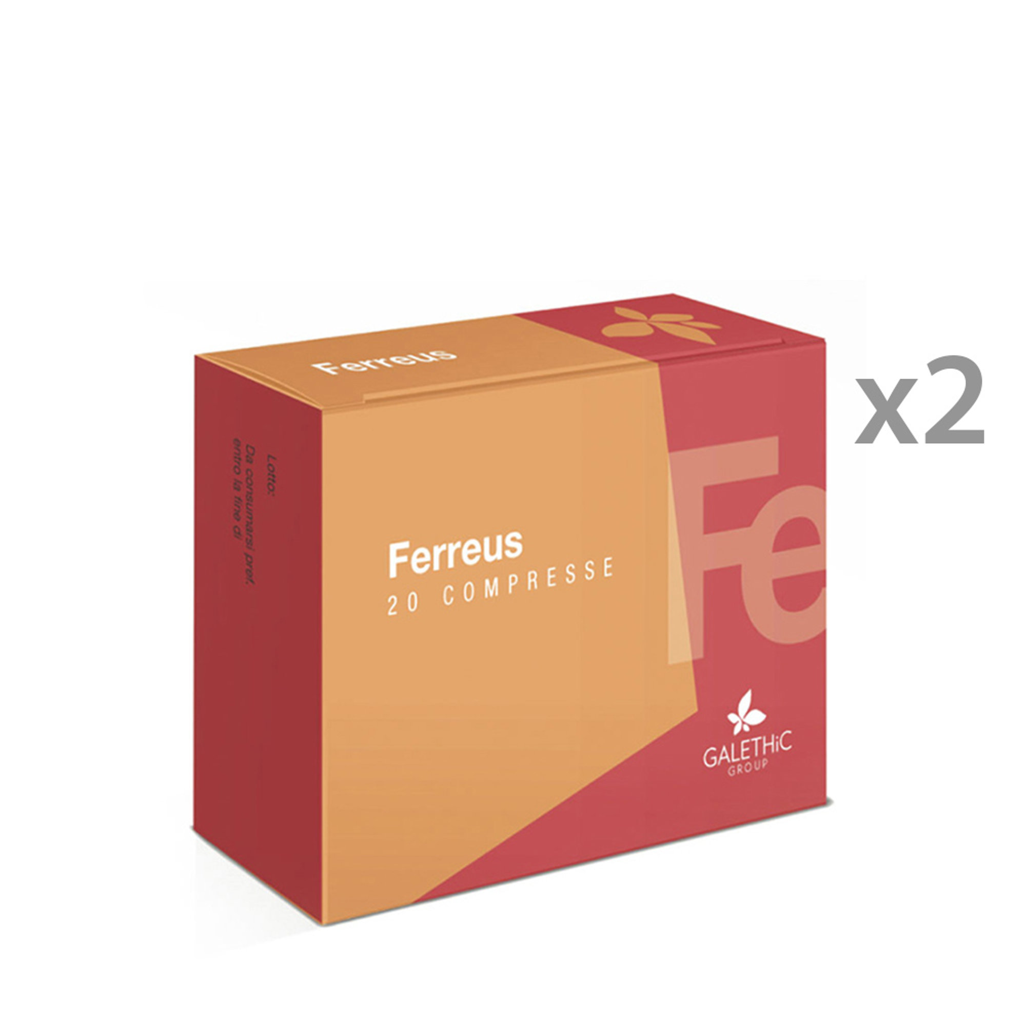 2 envases de 20 comprimidos - FERREUS Hierro en tabletas Galethic vista0