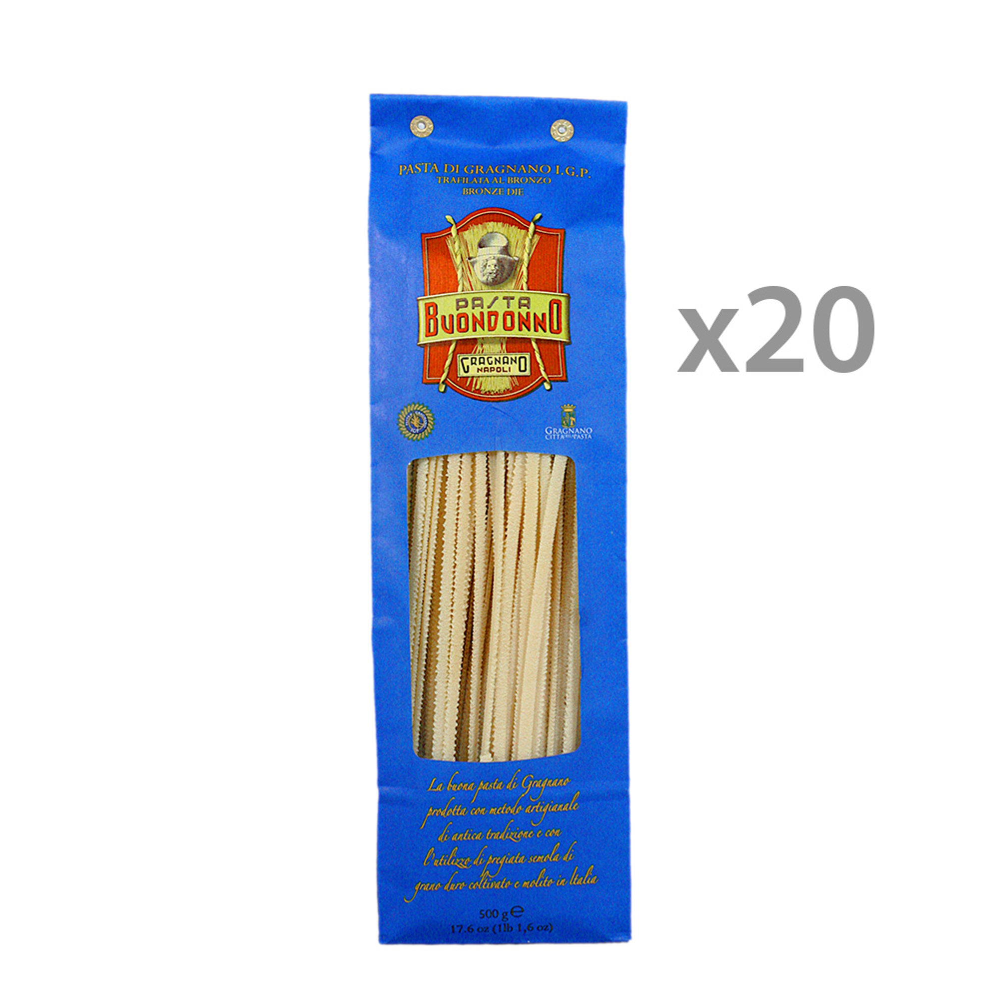 20 verpakkingen - Tandjesbavette uit Gragnano IGP 500 gr Buondonno vista0