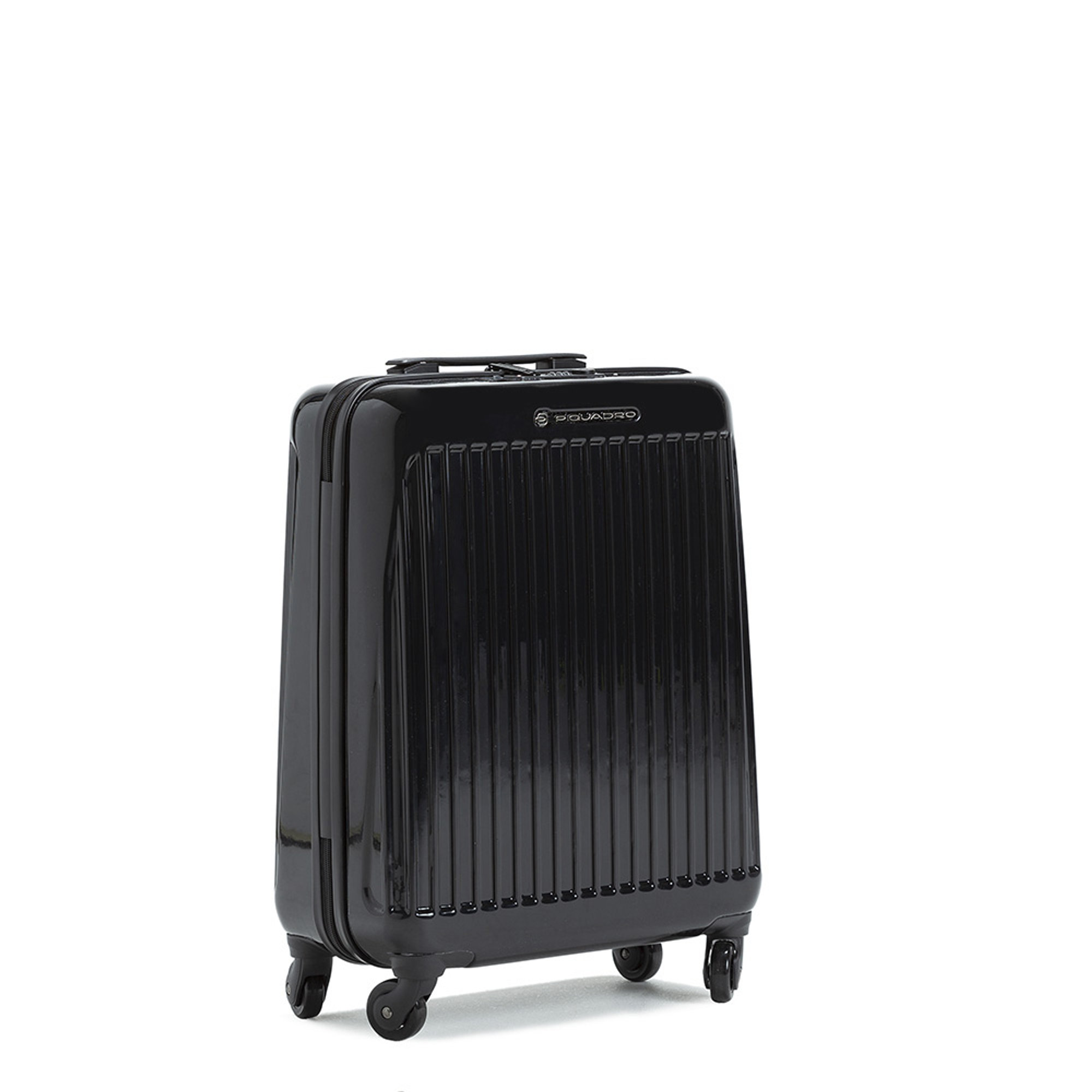 Trolley rigido piccolo in policarbonato nero Piquadro vista2