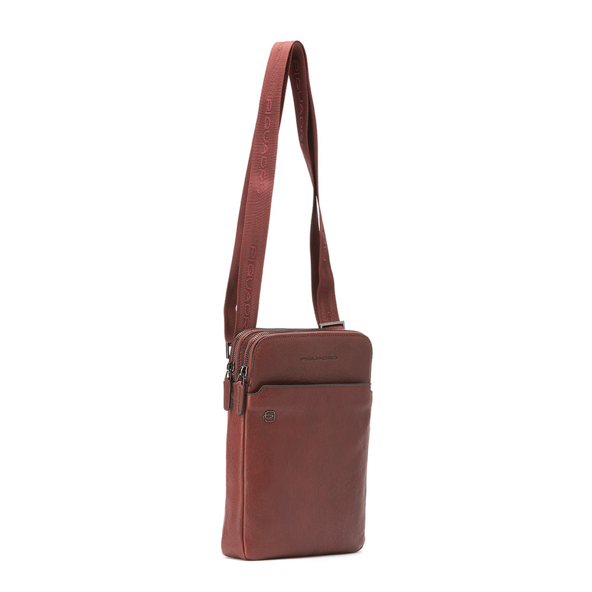 Borsello in pelle bordeaux Piquadro vista2