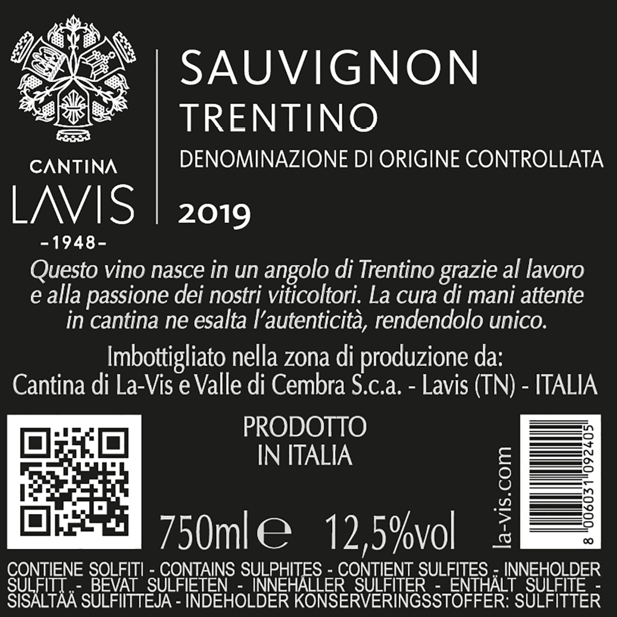 3 bottiglie miste: Riesling - Gewurztraminer - Sauvignon Lavis vista6