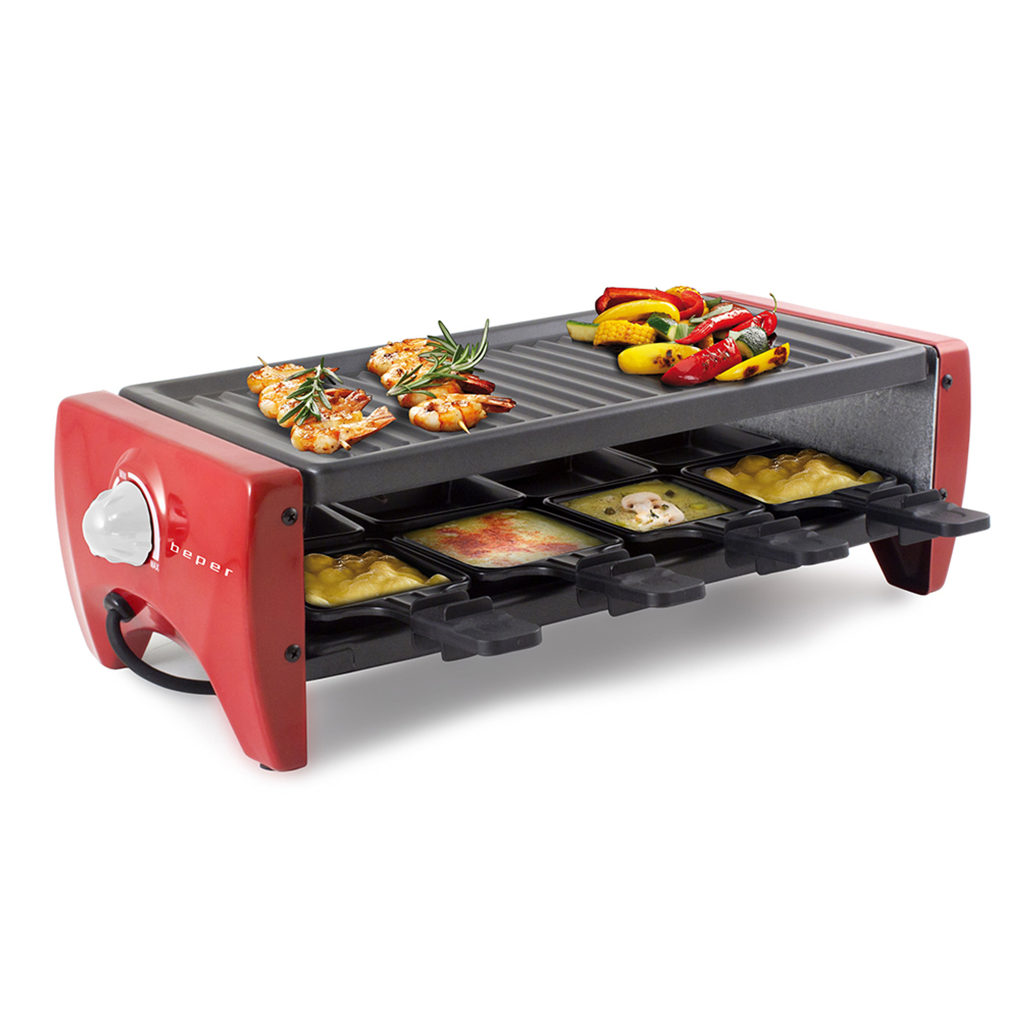 Raclette per 8 persone Beper per la casa vista1