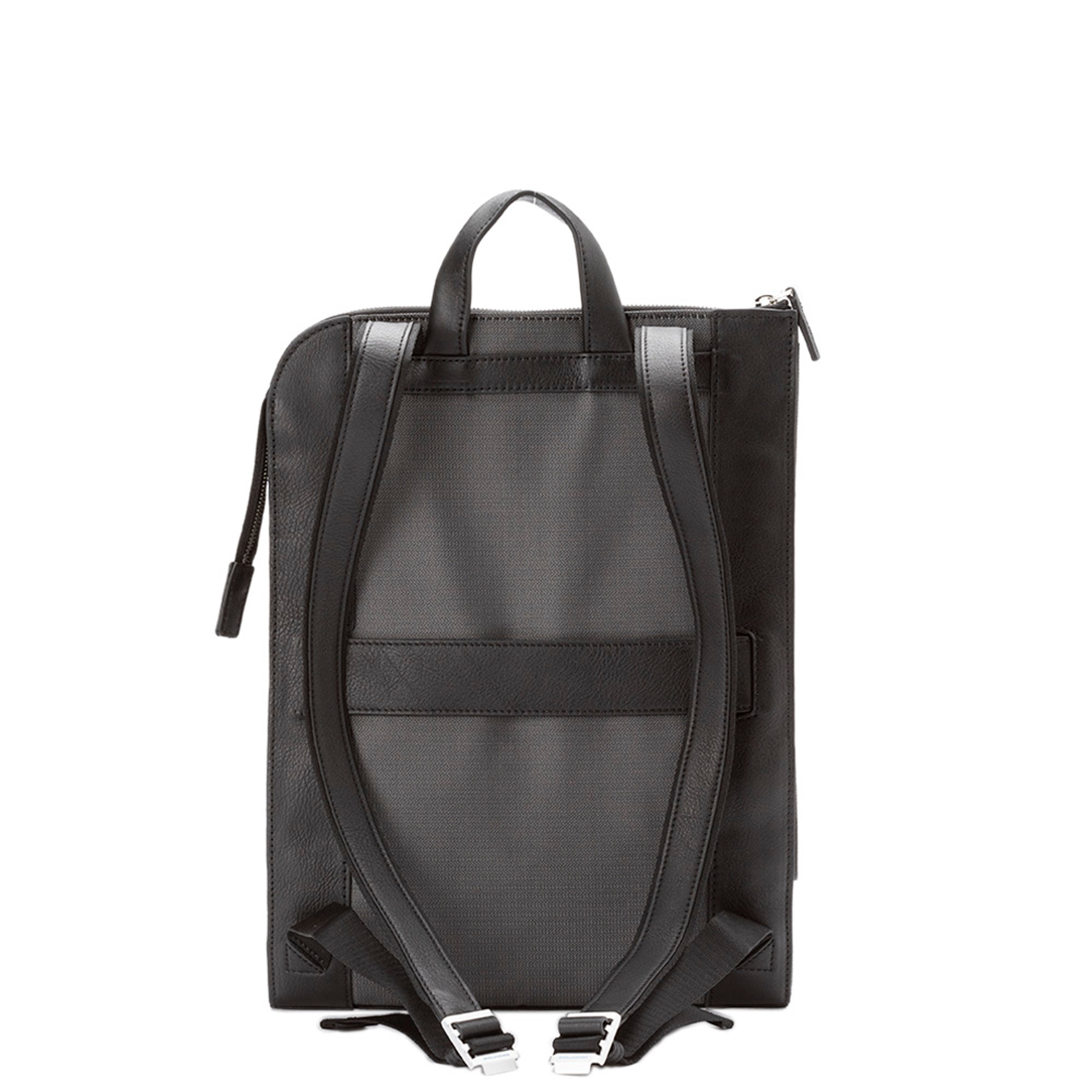 Zaino in pelle nero Piquadro vista4