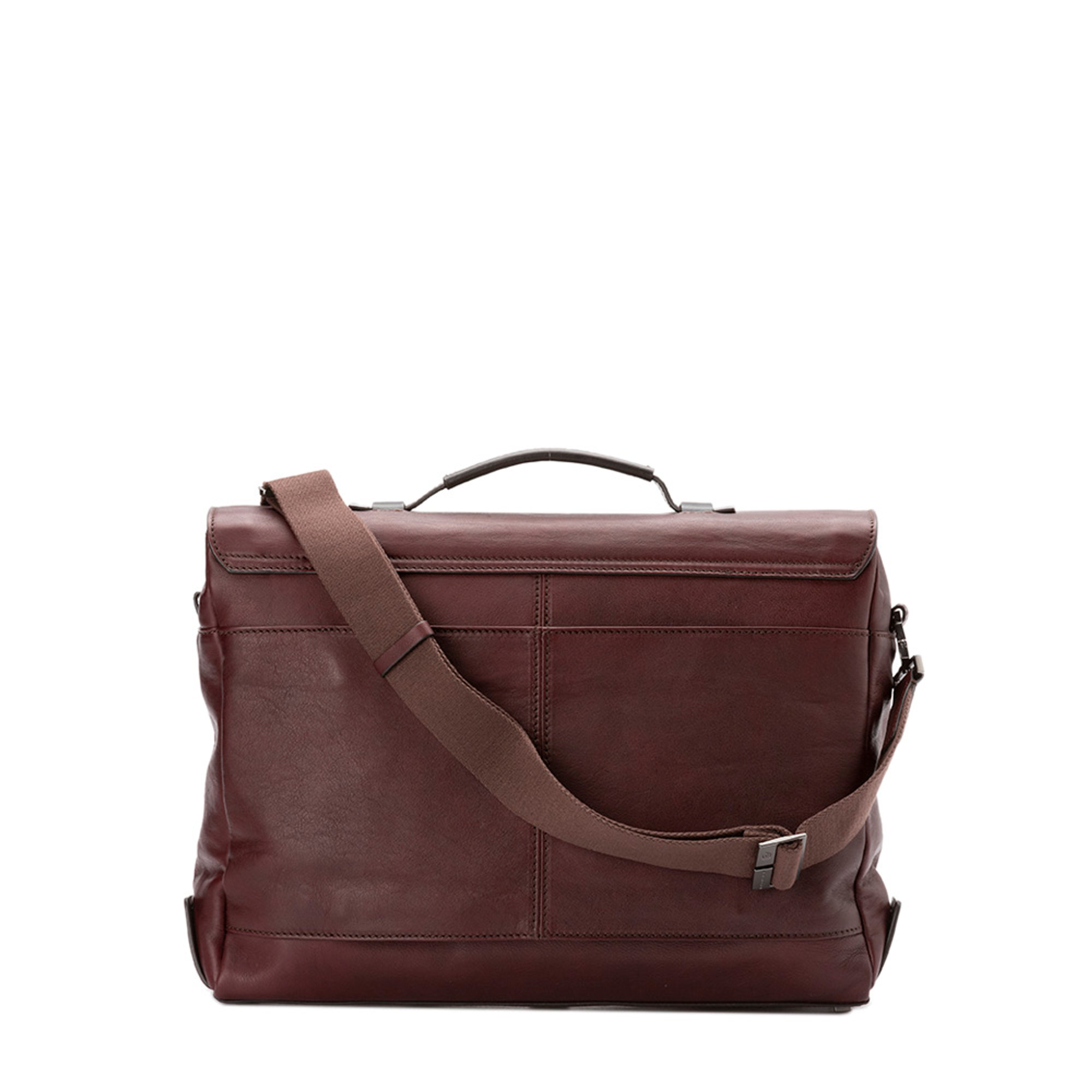 Cartella con patta bordeaux Piquadro vista2
