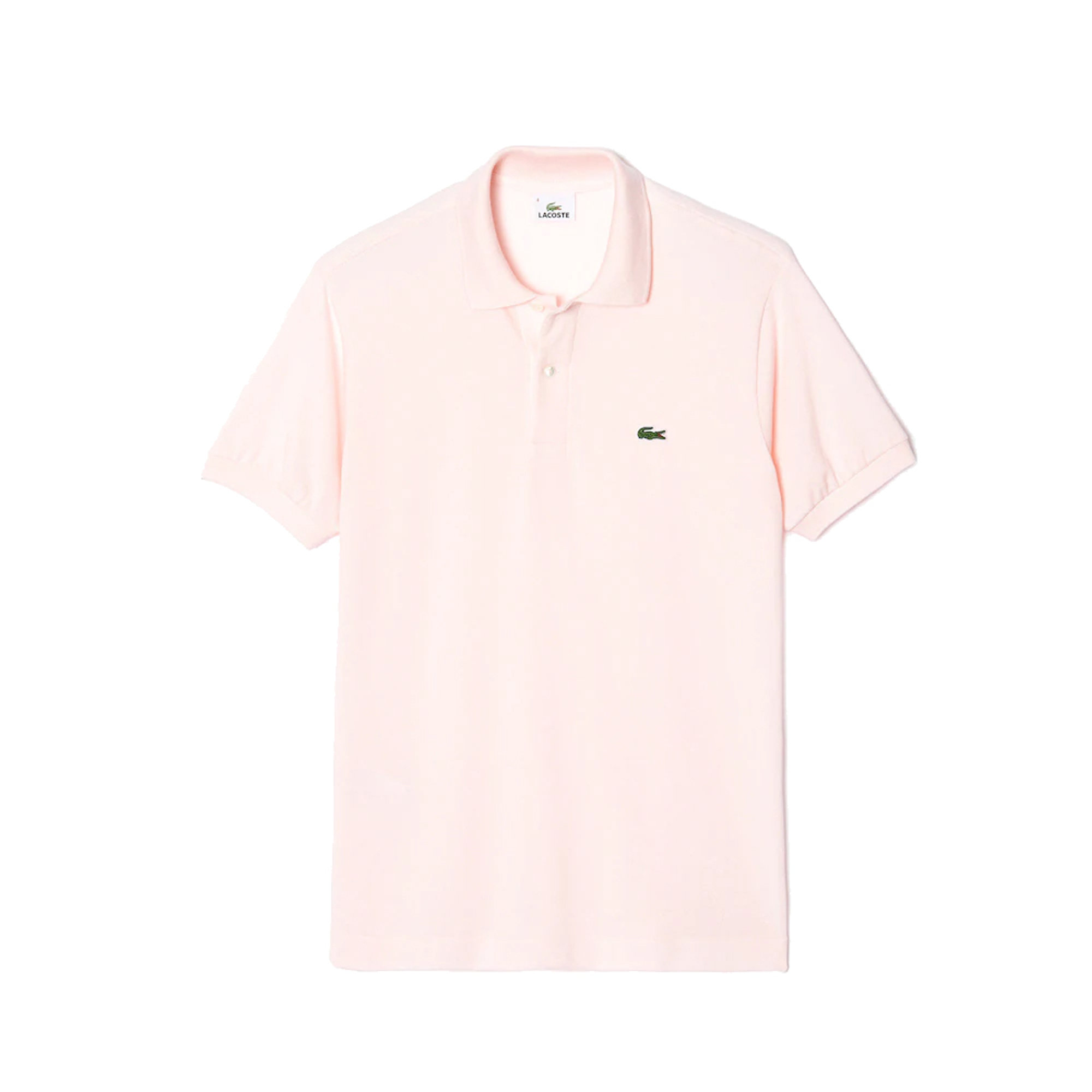 Polo Lacoste a maniche corte rosa chiaro Lacoste vista2