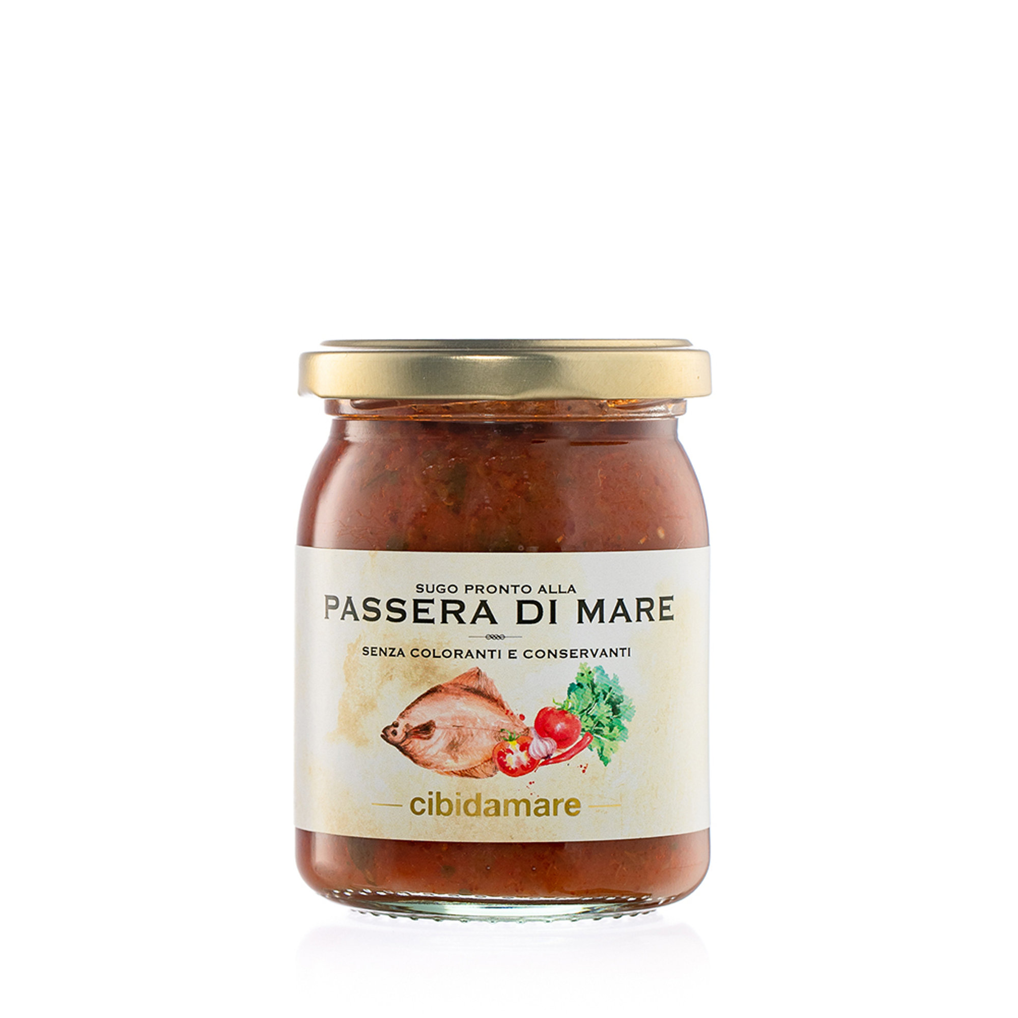 6 vasetti 195 gr: 2 Sugo alle Vongole - 2 Sugo Passera di mare - 2 Sugo ai Frutti di mare Cibidamare vista3
