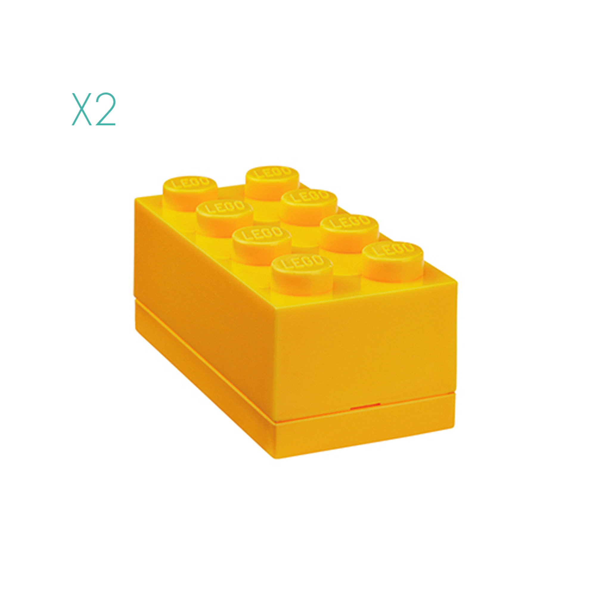 Set 2 Mini Box 8-Stud per alimenti, gaillo Lego 2019 vista0