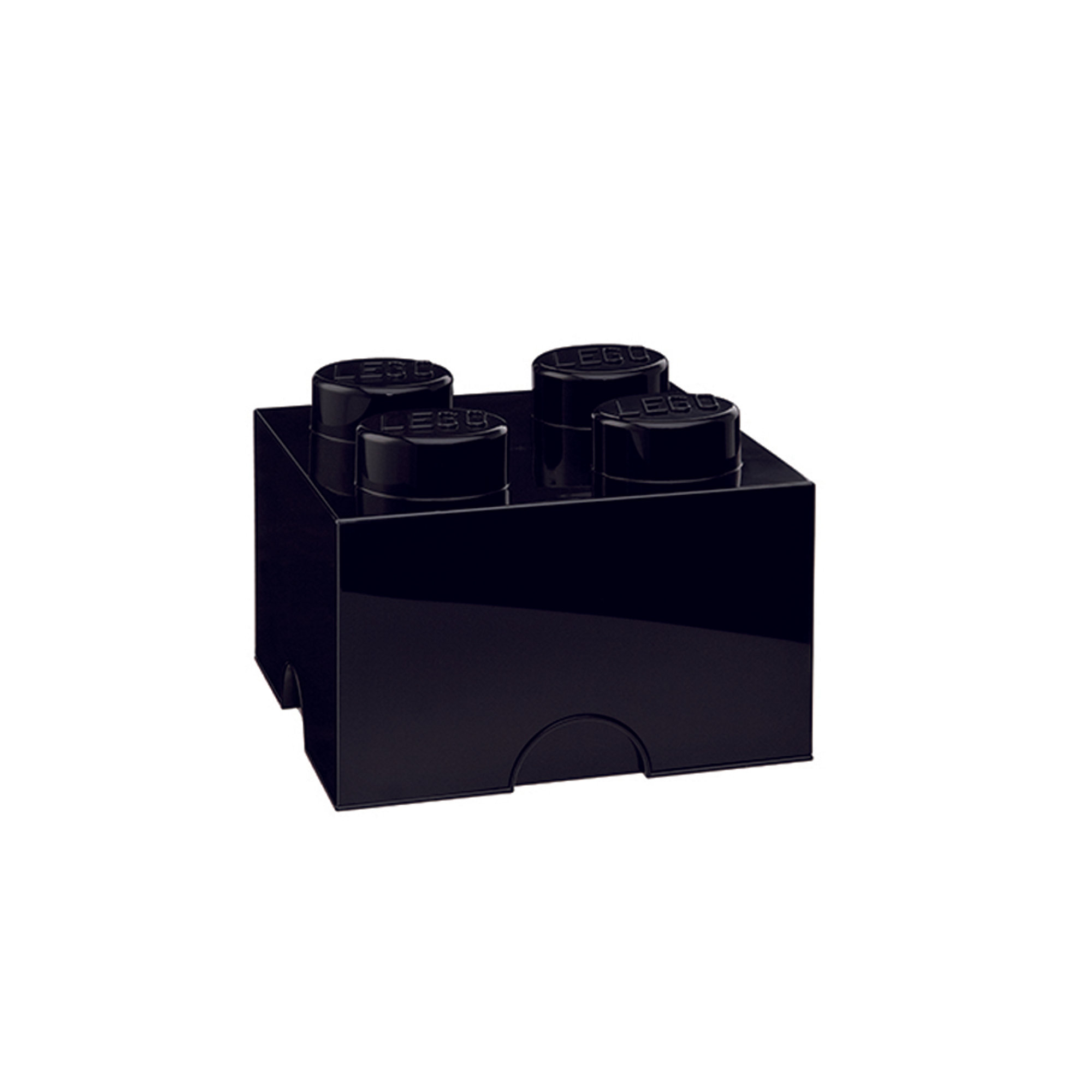 Contenitore Storage Brick 4-Stud, nero Lego 2019 vista0