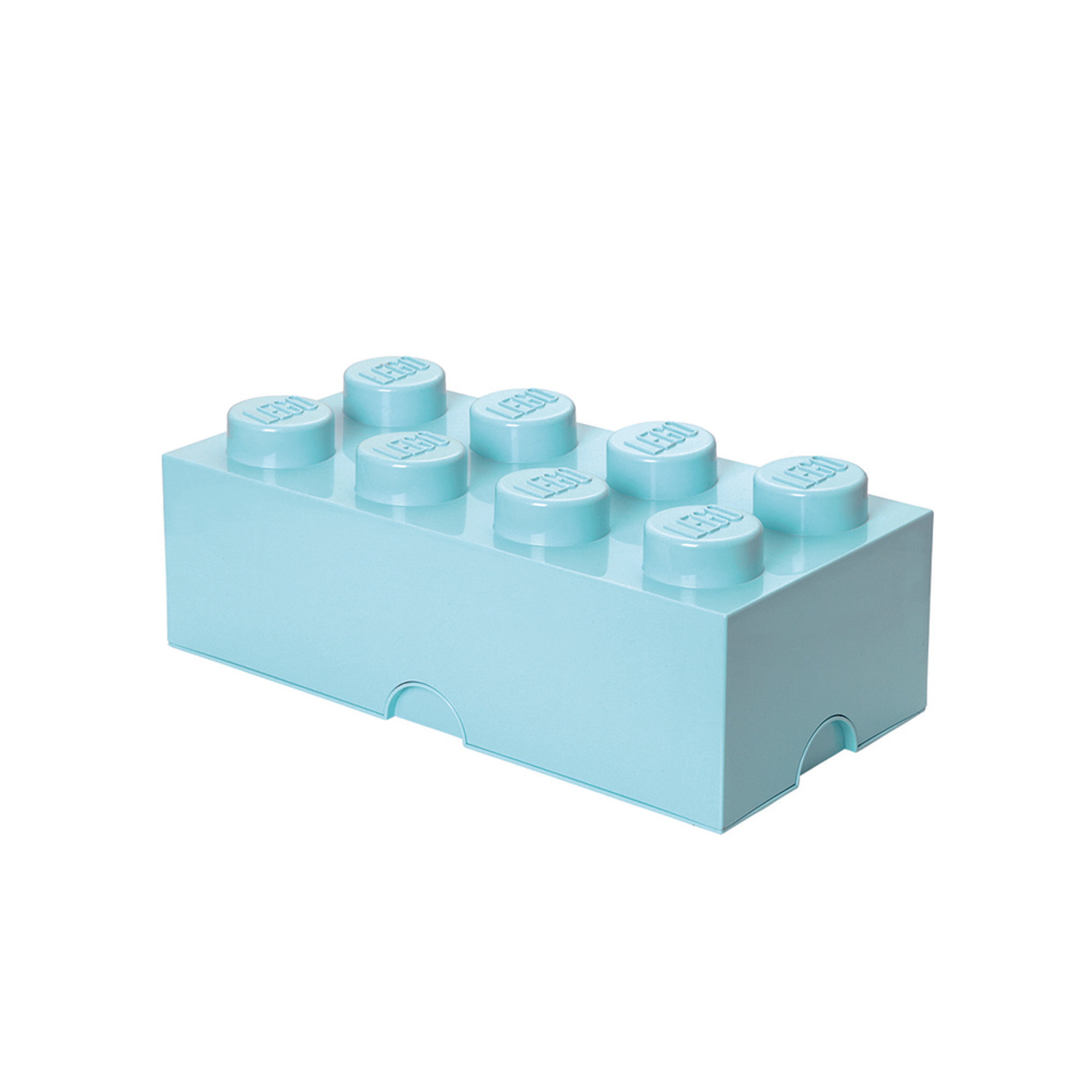 Contenitore Storage Brick 8-Stud, azzurro cielo Lego 2019 vista0