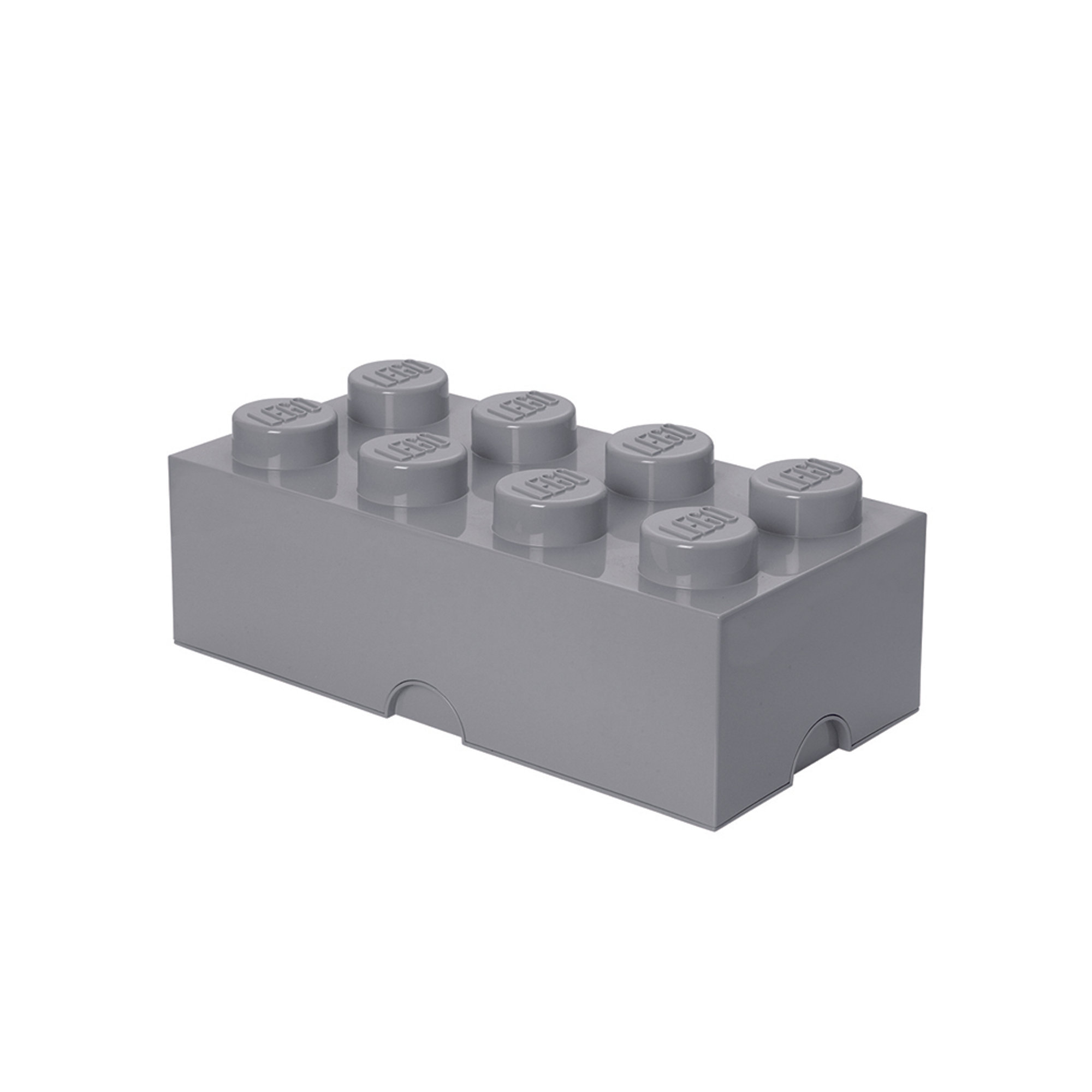 Contenitore Storage Brick 8-Stud, grigio Lego 2019 vista0