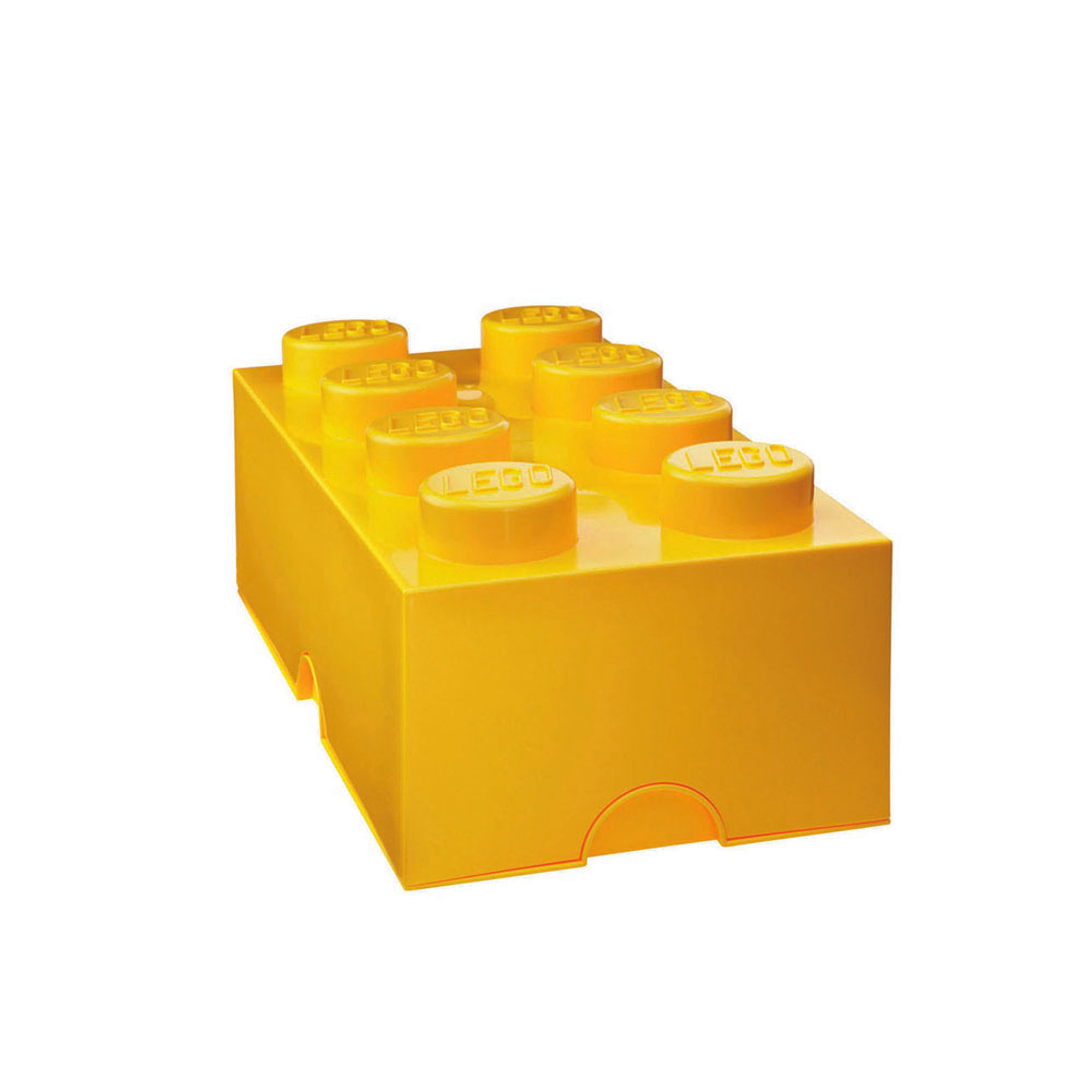 Contenitore Storage Brick 8-Stud, giallo Lego 2019 vista0