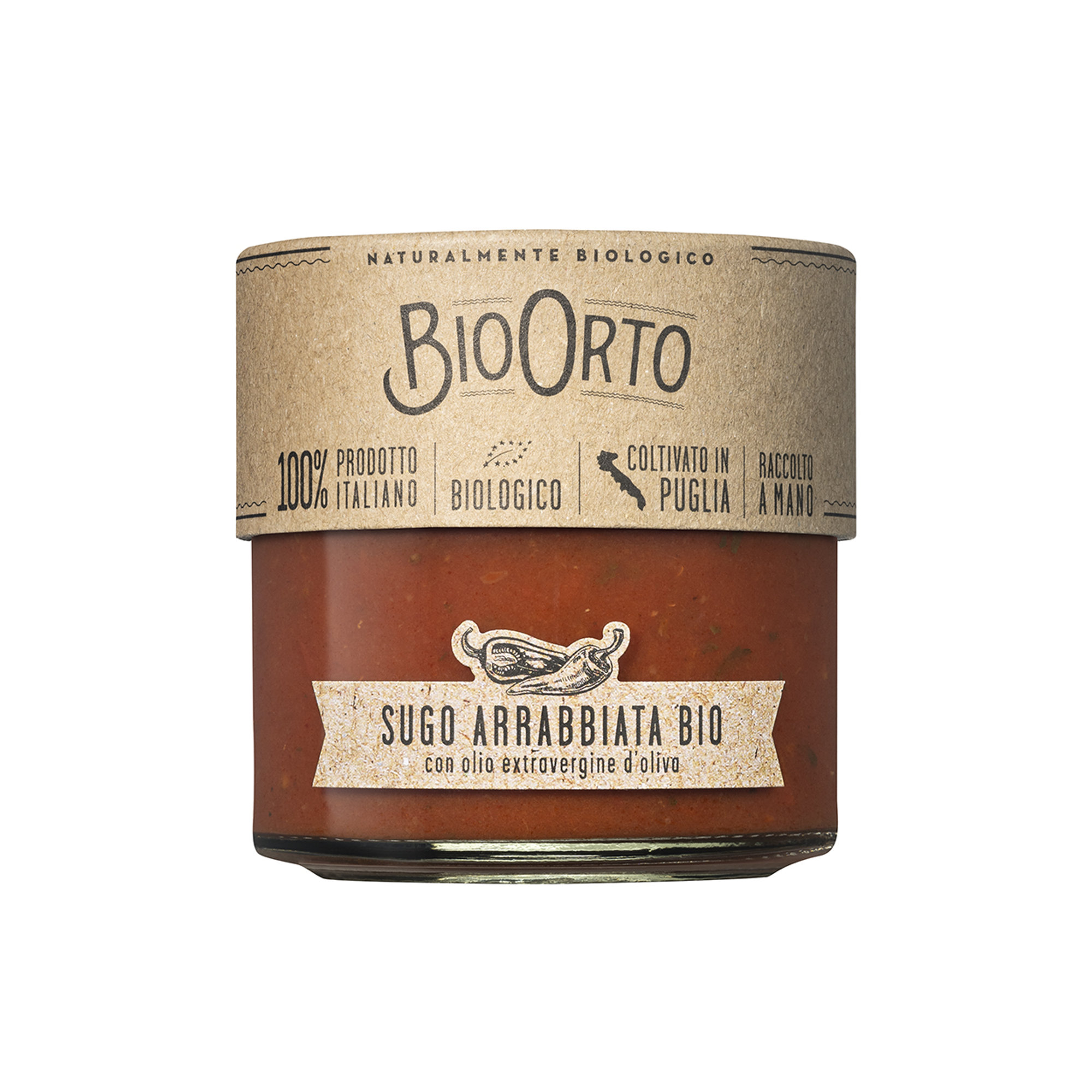 Set da 2 - Sugo arrabbiata 185 gr Bio Orto vista0