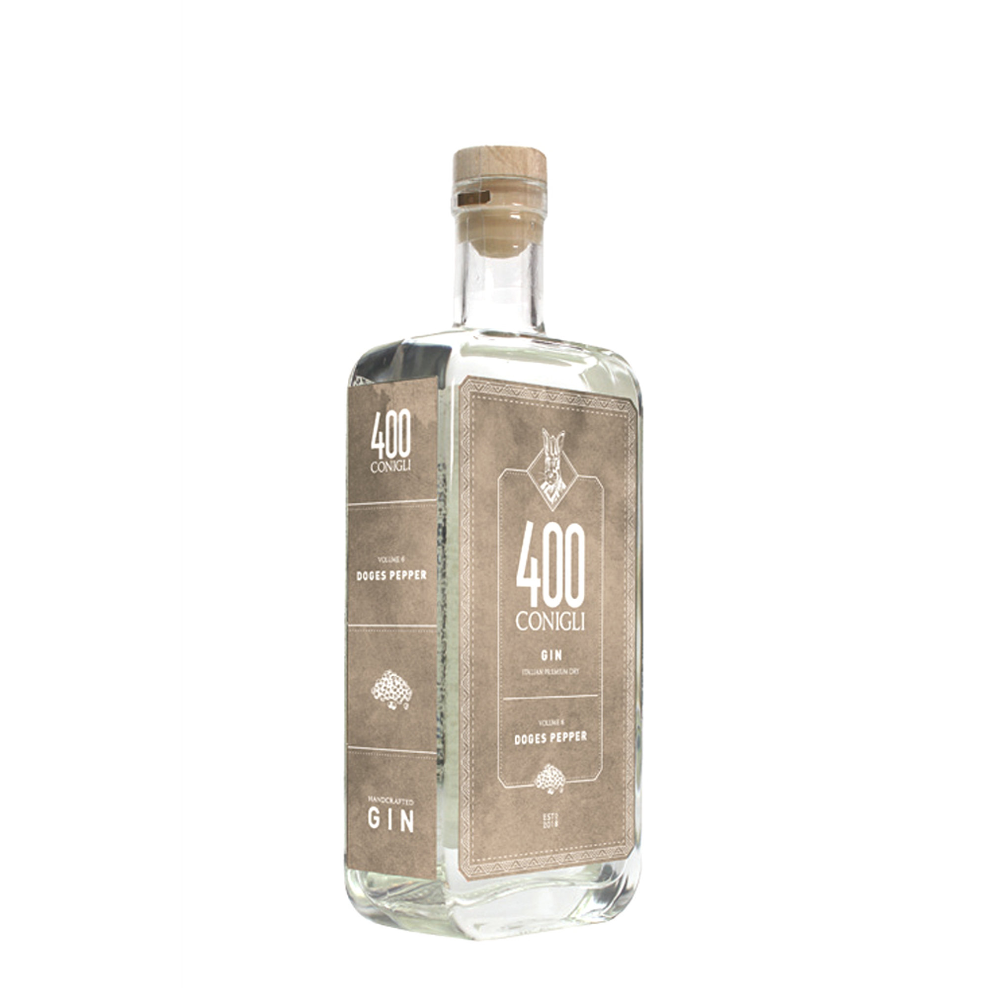 1 bottiglia da 50 cl - Gin Doges Pepper Volume 6 400 Conigli vista0