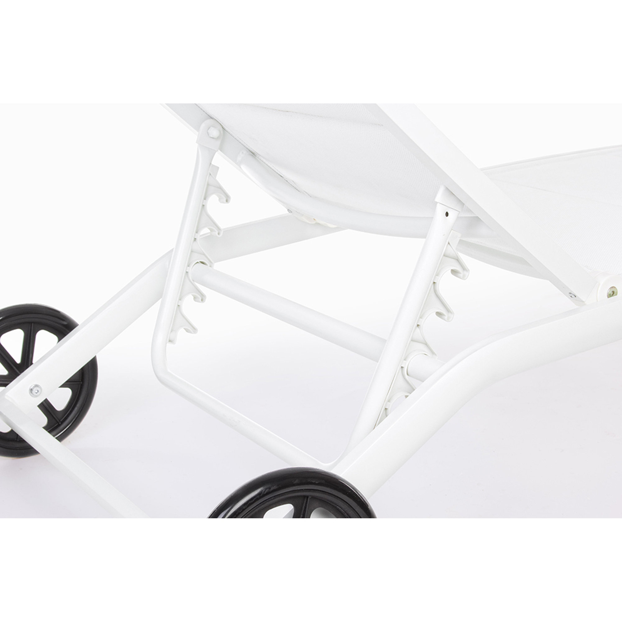 Cuna CLEO con ruedas, blanca Outdoor para vivir vista4