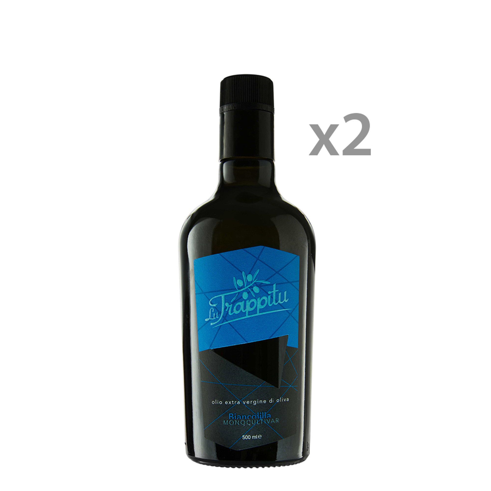 2 bottiglie - “Biancolilla Monocultivar” Olio extravergine di oliva 500 ml Lu Trappitu Oleificio vista0