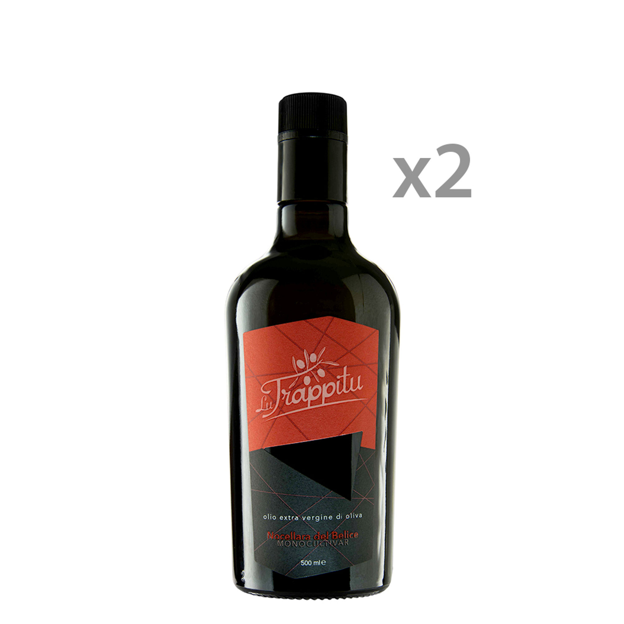 2 bottiglie - “Nocellara del Belice Monocultivar” Olio extravergine di oliva 500 ml Lu Trappitu Oleificio vista0