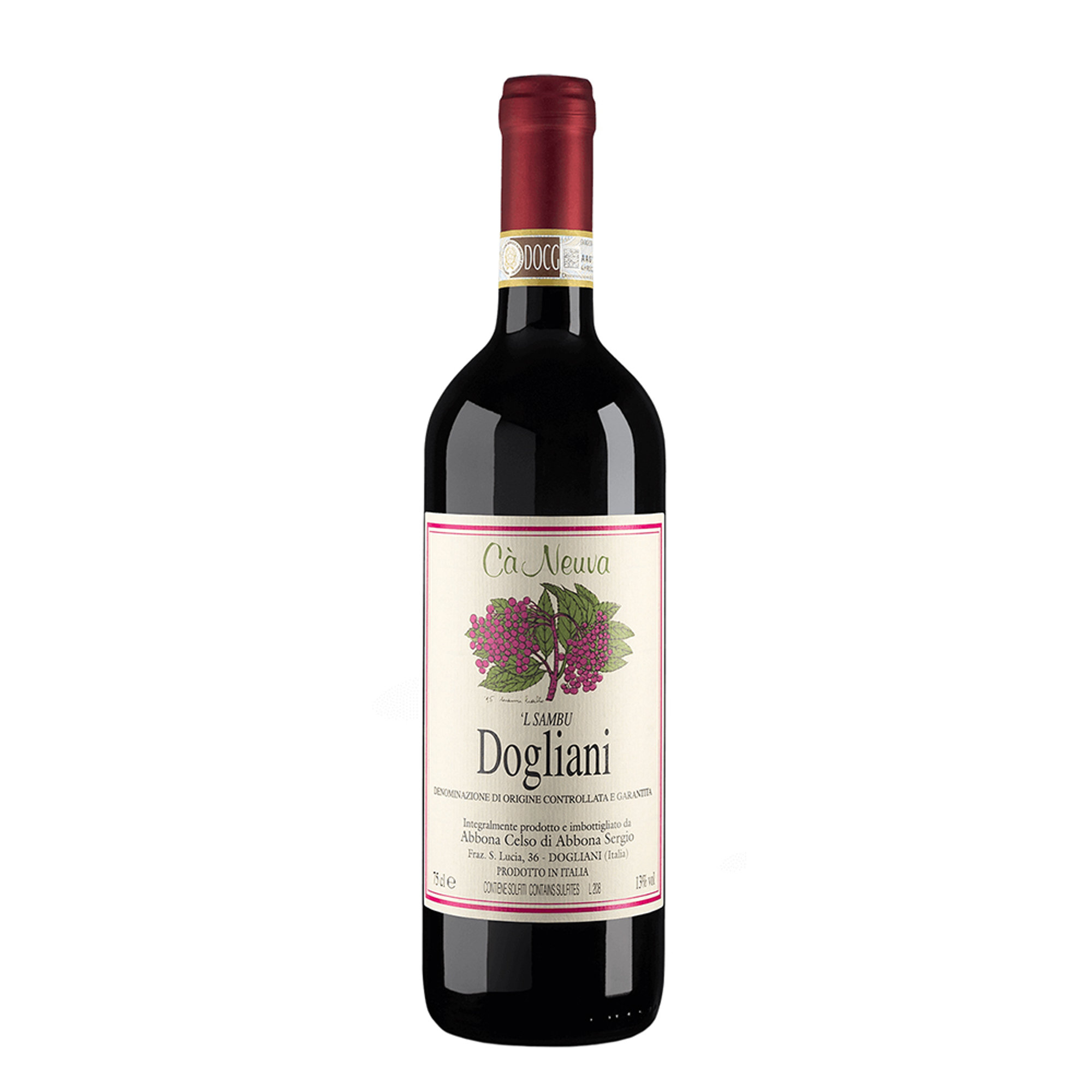 3 bottiglie miste: Dogliani DOCG Superiore 2019 - Dogliani DOCG Sambu 2019 - Langhe DOC Nebbiolo 2020 Cà Neuva vista3