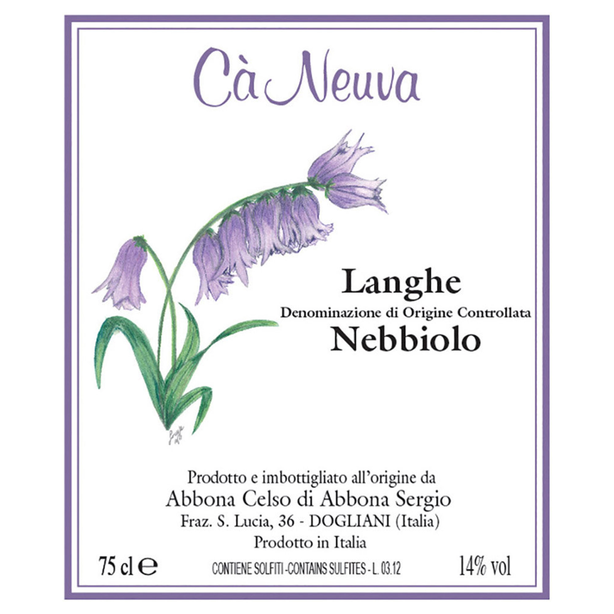 3 bouteilles mélangées : Dogliani DOCG Superiore 2019 - Roero Arneis DOCG 2020 - Langhe DOC Nebbiolo 2020 Cà Neuva vista6