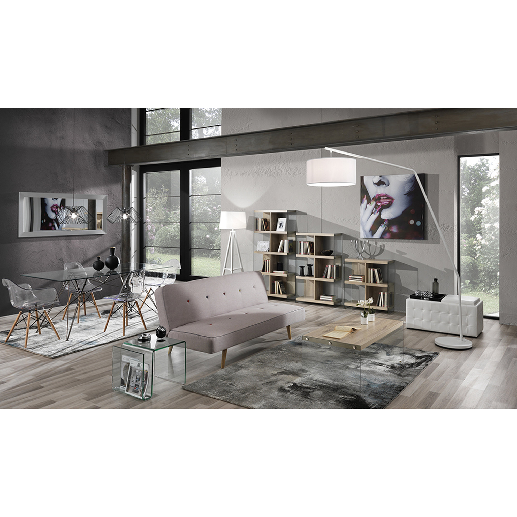 Libreria 8 vani NANCY, rovere Boho Chic by Tomasucci - Tomasucci vista3