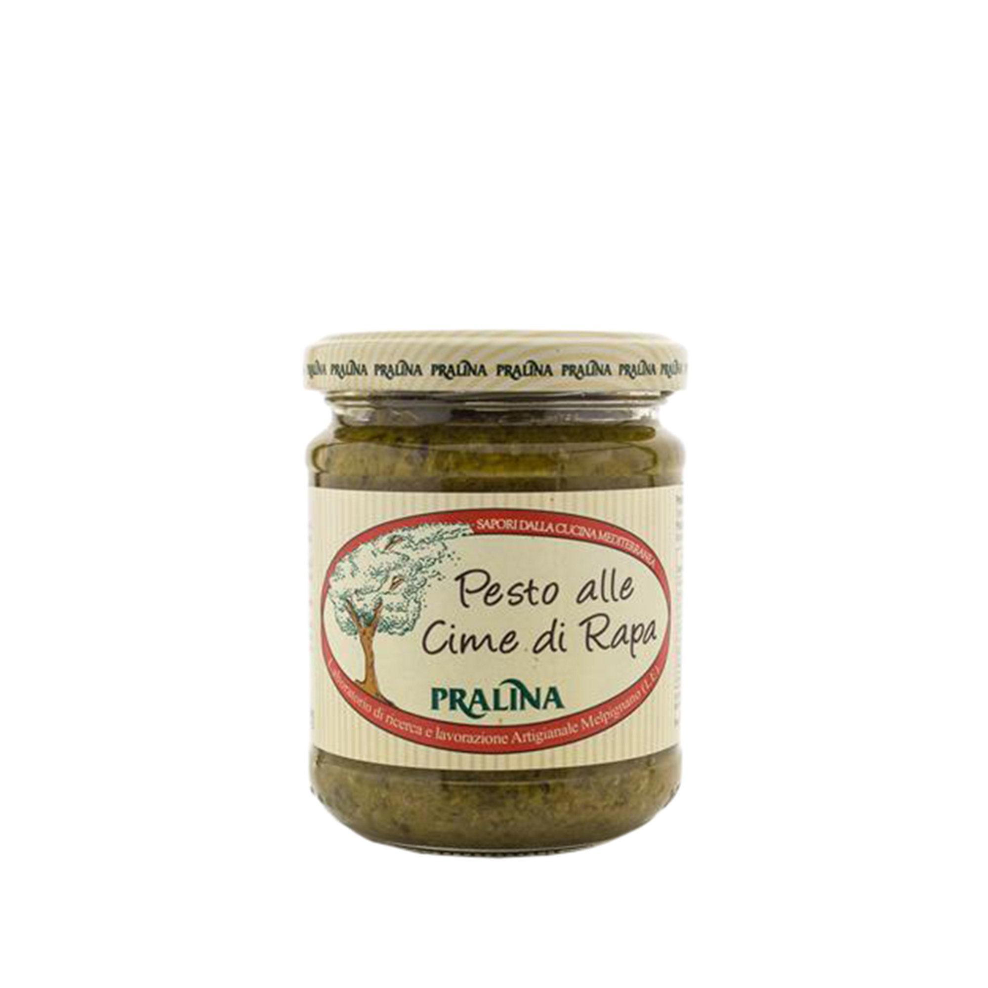 6 vasetti misti: 2 Pesto di Cime di Rapa - 2 Condifrisa - 1 Pesto di Basilico - 1 Pesto Rosso Pralina vista1