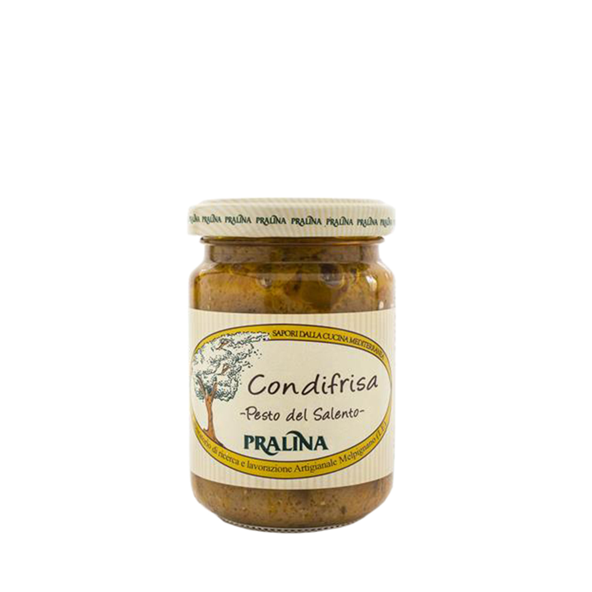 6 vasetti misti: 2 Pesto di Cime di Rapa - 2 Condifrisa - 1 Pesto di Basilico - 1 Pesto Rosso Pralina vista4
