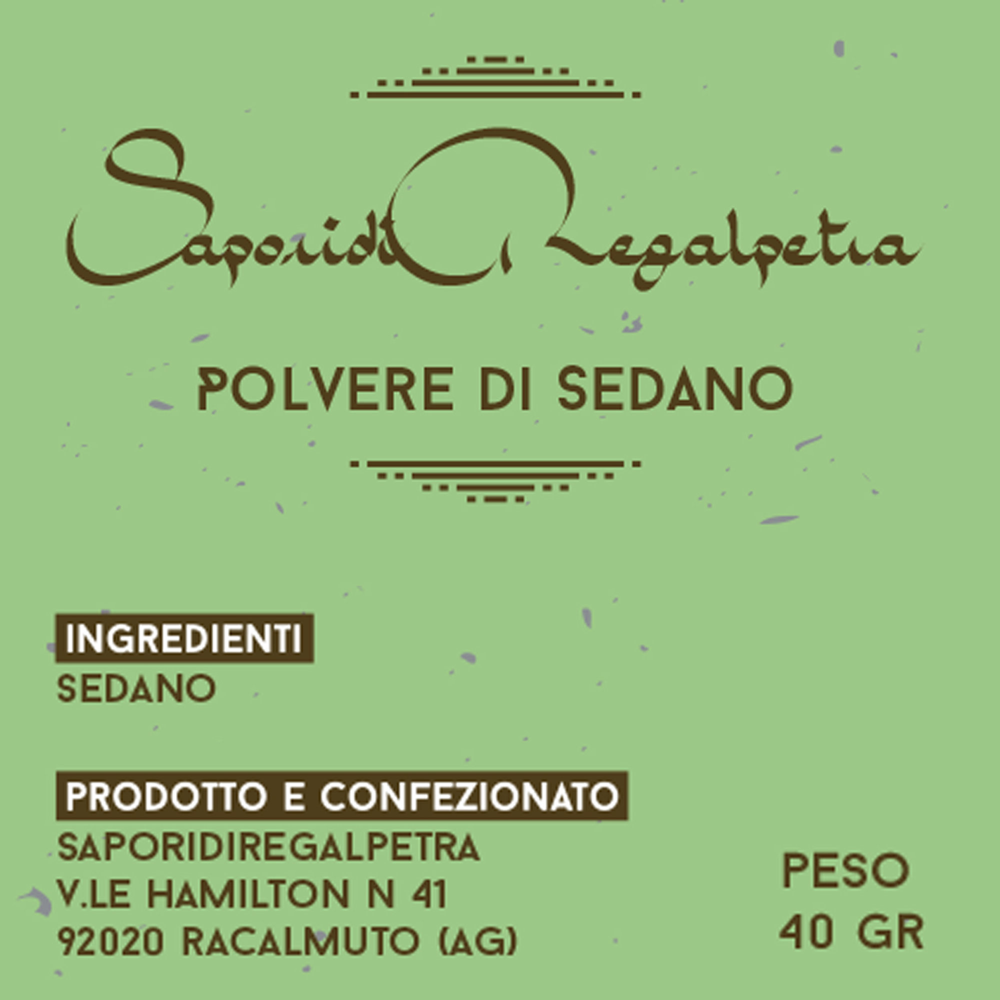 12 vasi da 40 gr - Polveri assortite Sapori di Regalpetra vista22