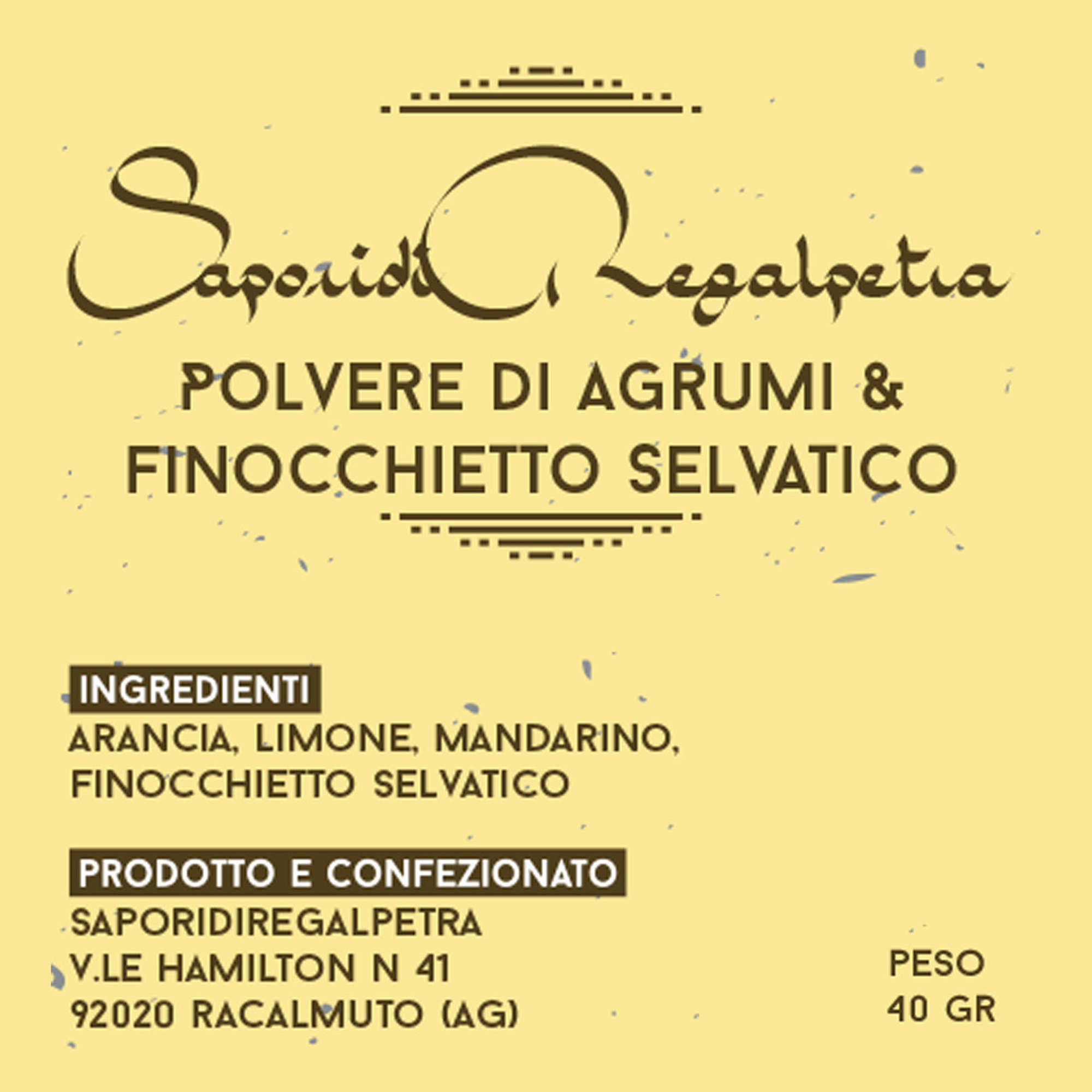 12 vasi da 40 gr - Polveri assortite Sapori di Regalpetra vista24