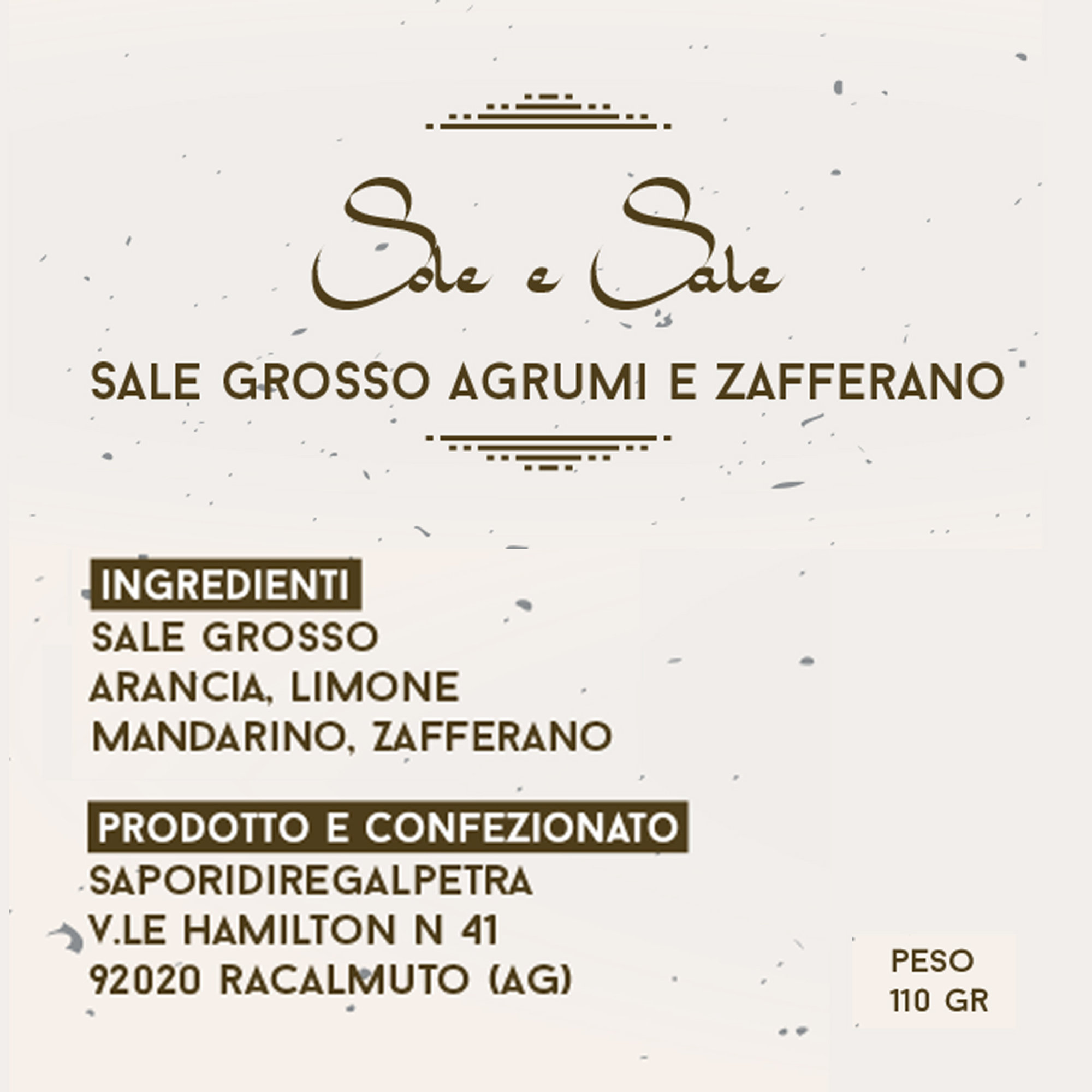 6 Sale grosso in vaso 110 gr: 2 Cipolla Paglina di Castrofilippo - 2 Aglio di Nubia - 2 Zafferano e agrumi Sapori di Regalpetra vista4