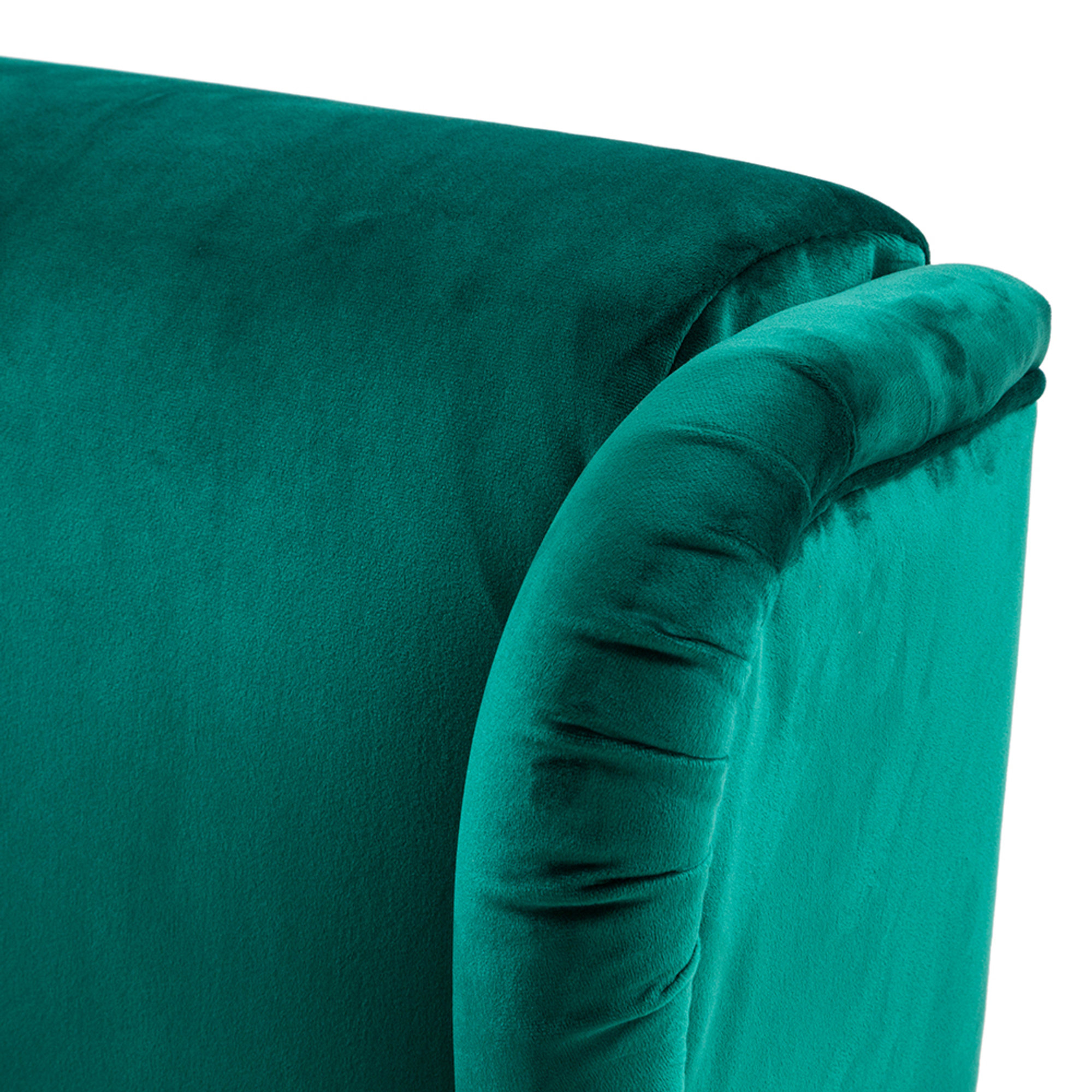 Poltrona julia plus in velluto, verde petrolio Sedie ufficio  vista3