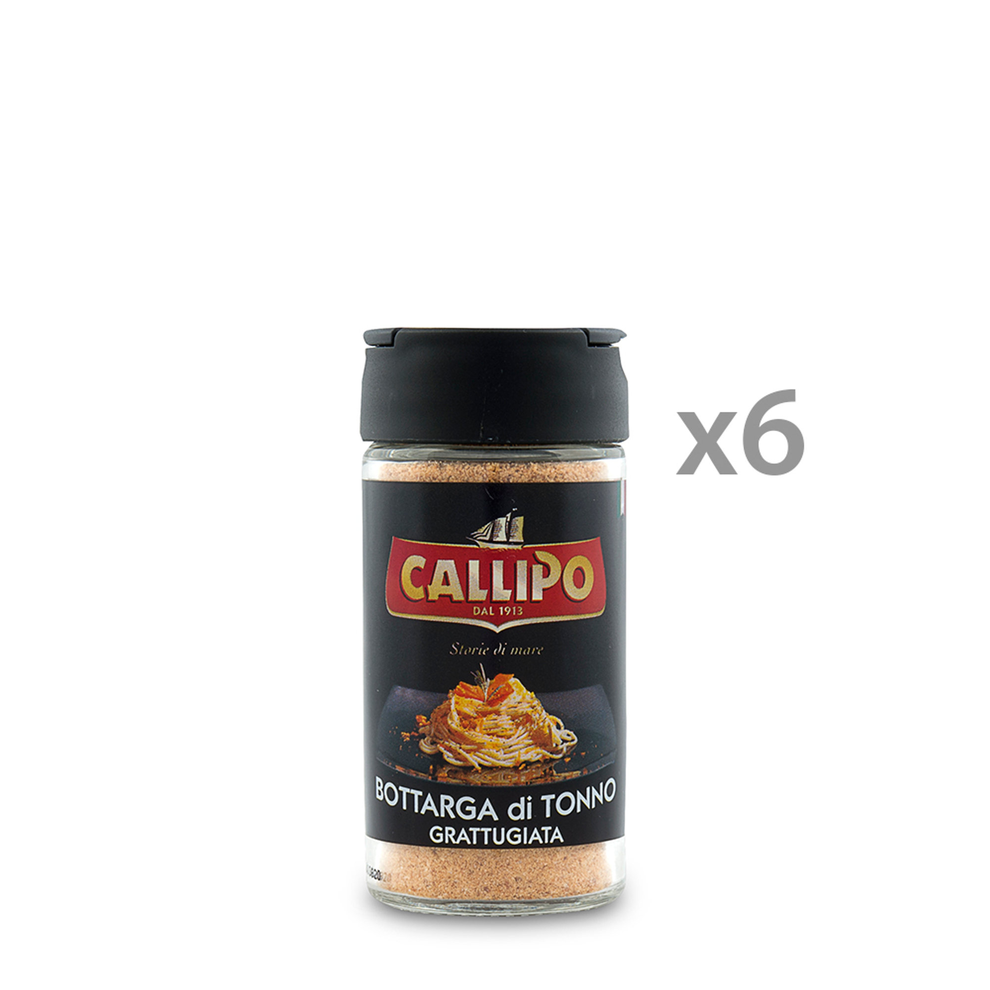6 vasetti - Bottarga di tonno grattuggiata 40 gr Callipo vista0