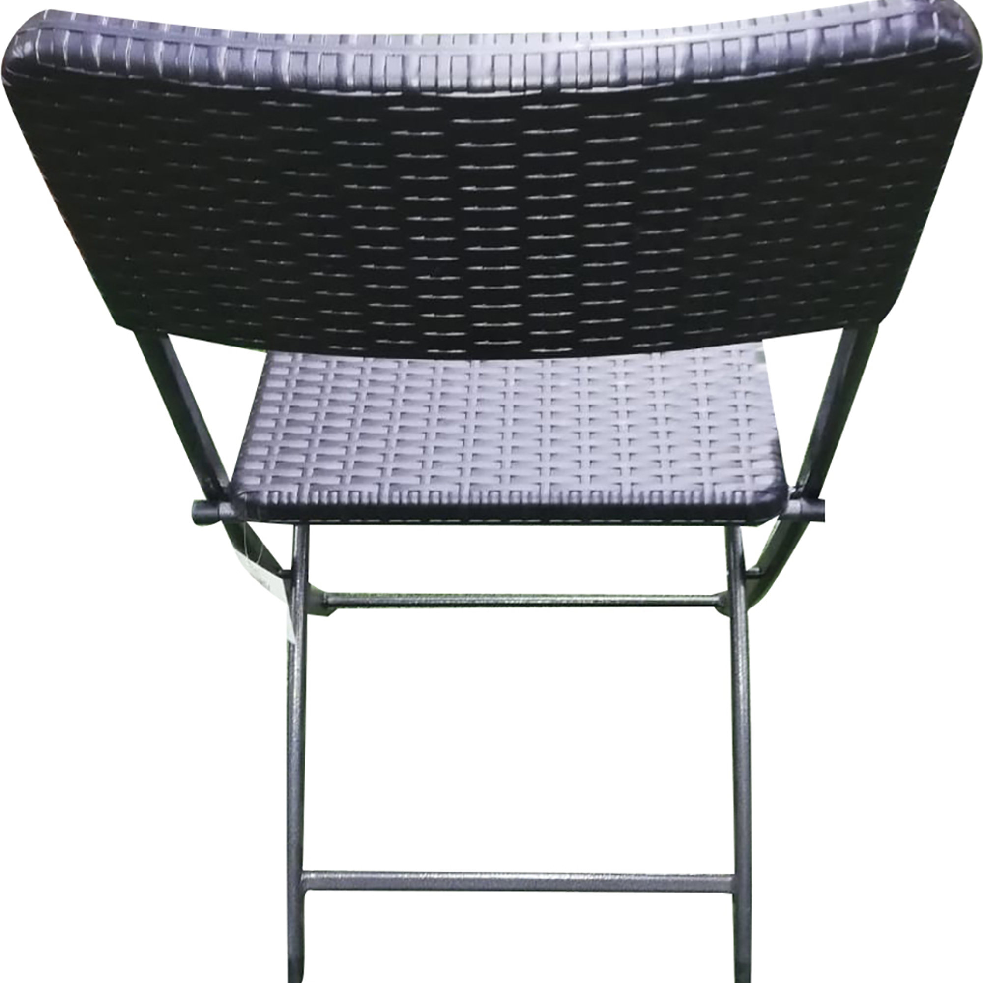 Juego de 4 sillas plegables, color negro Esterno total black vista3