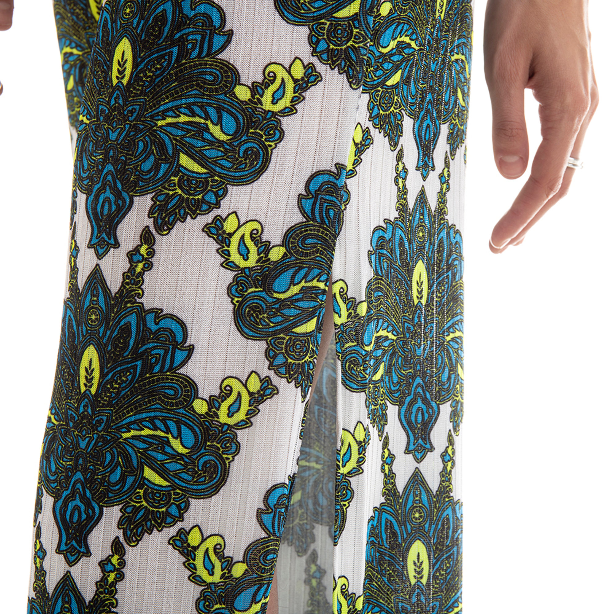 Pantalone donna a fantasia multicolor F**K F**K vista3