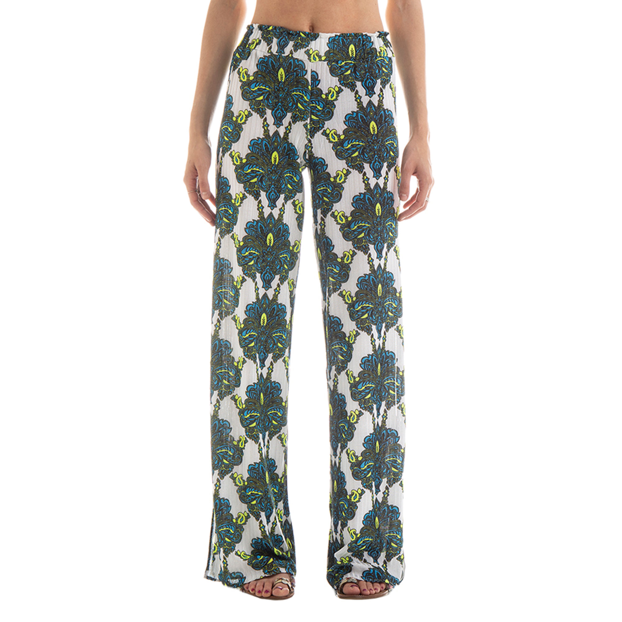 Pantalone donna a fantasia multicolor F**K F**K vista0