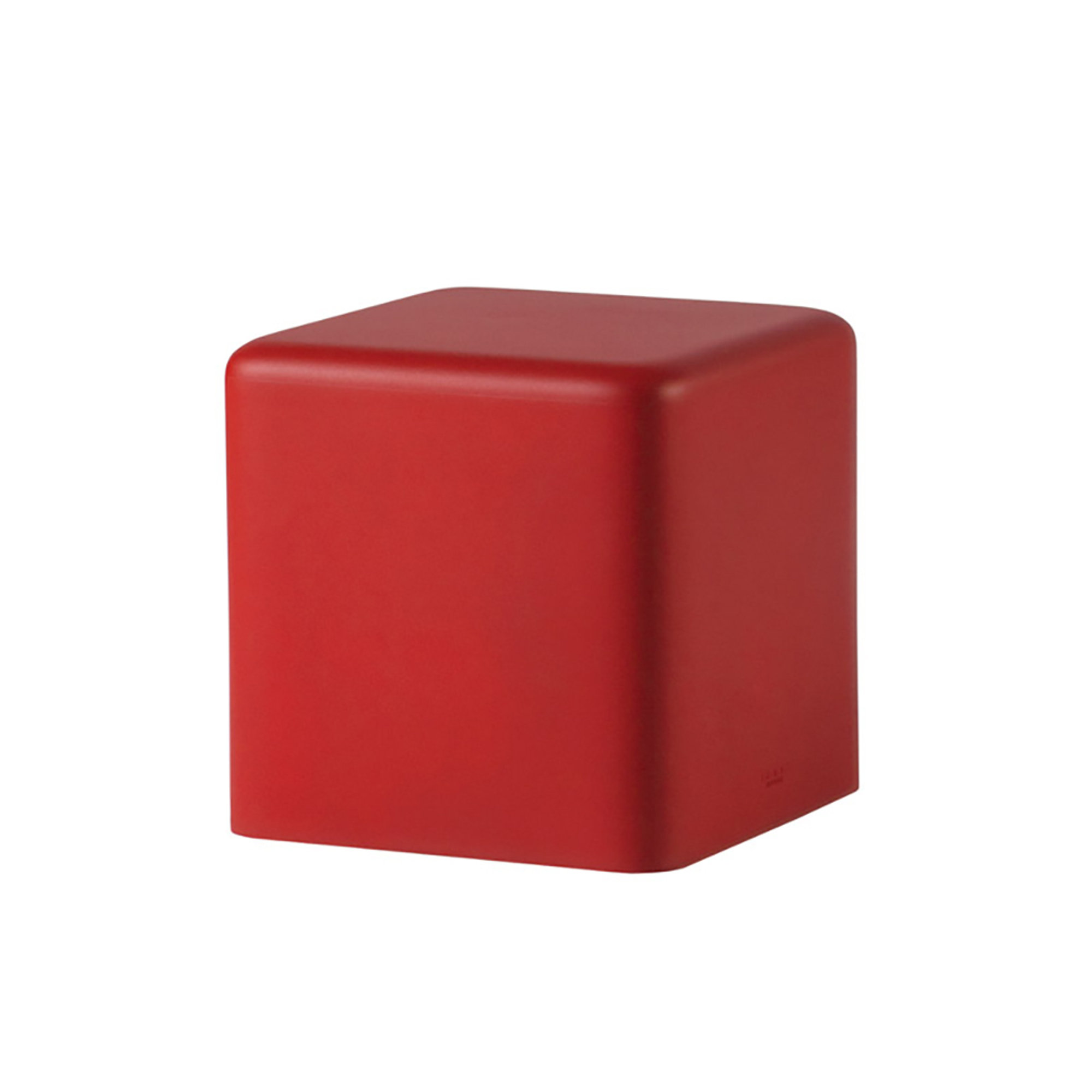 Sgabello morbido SOFT CUBO, rosso Slide DC vista0
