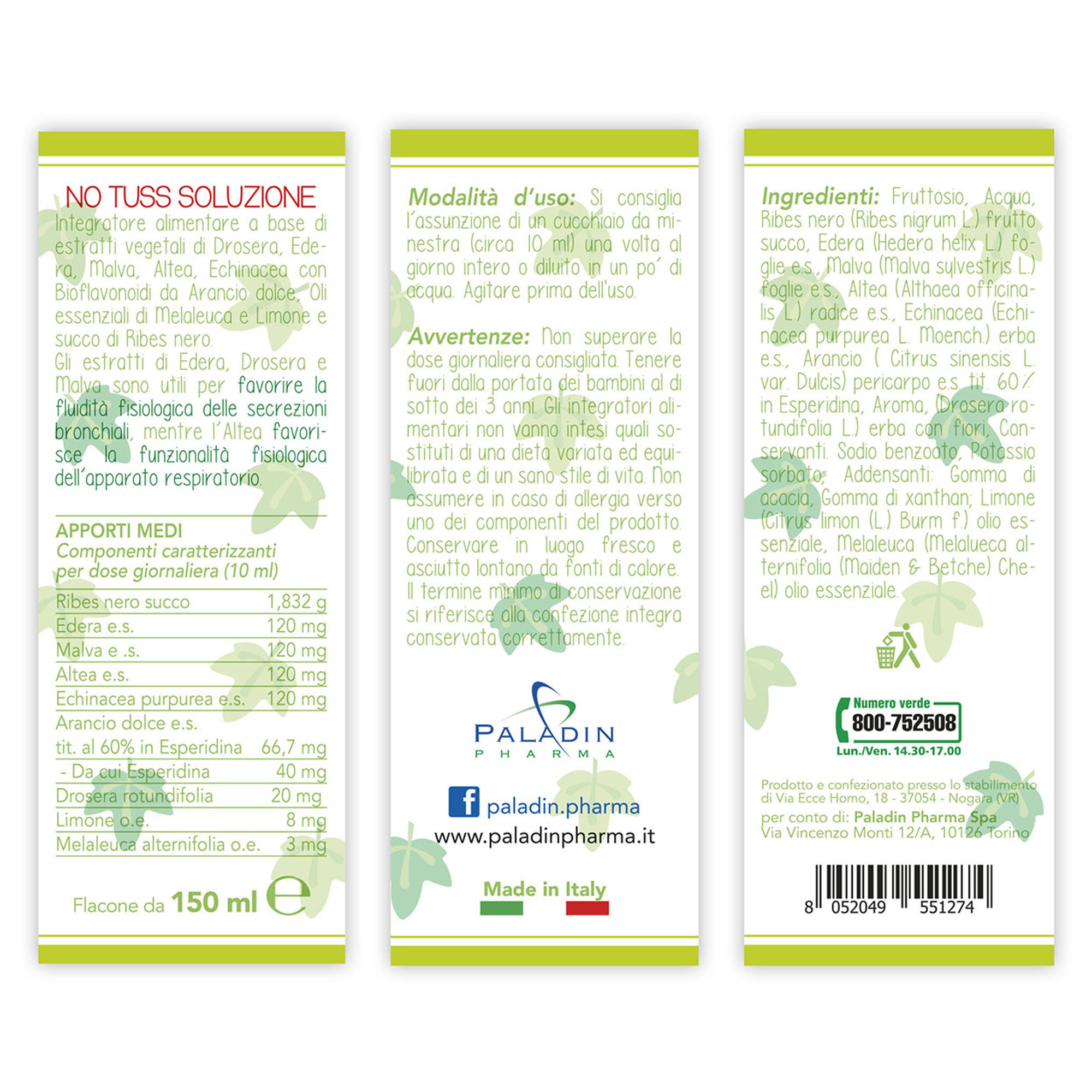 2 confezioni - No Tuss Soluzione 150 ml Trudi - Complementi Alimentari vista1