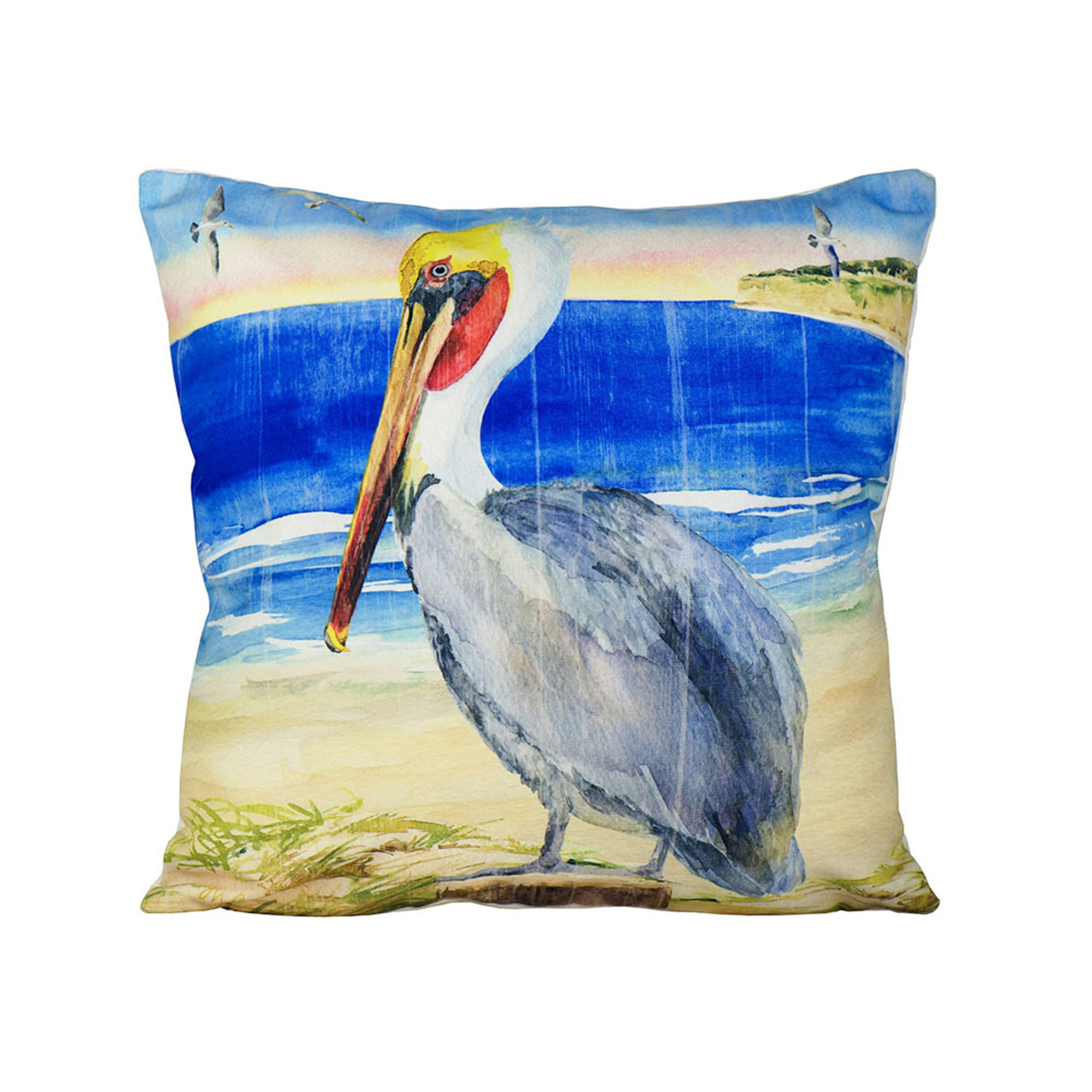 Cuscino in cotone stampato in digitale bird on the bich Tappeti d'ambiente vista0