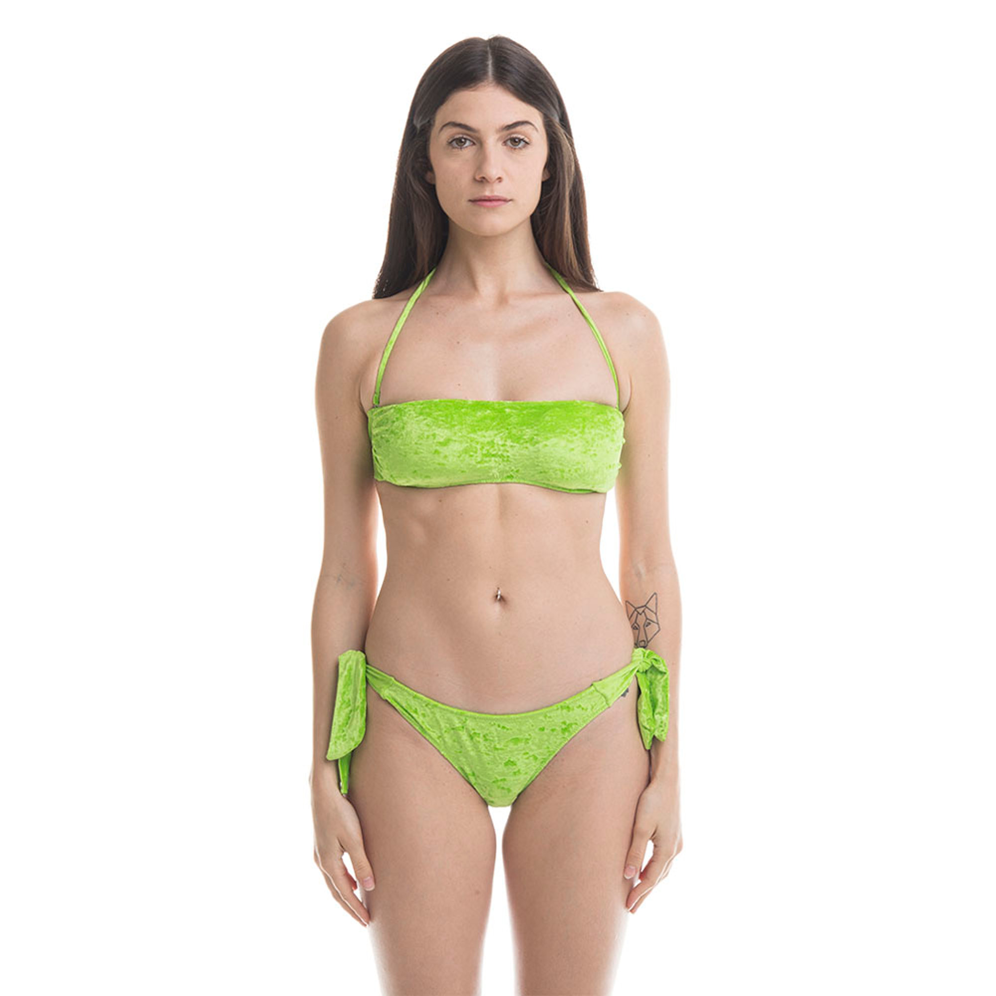 Bikini 4GIVENESS in ciniglia verde acido 4GIVENESS vista0