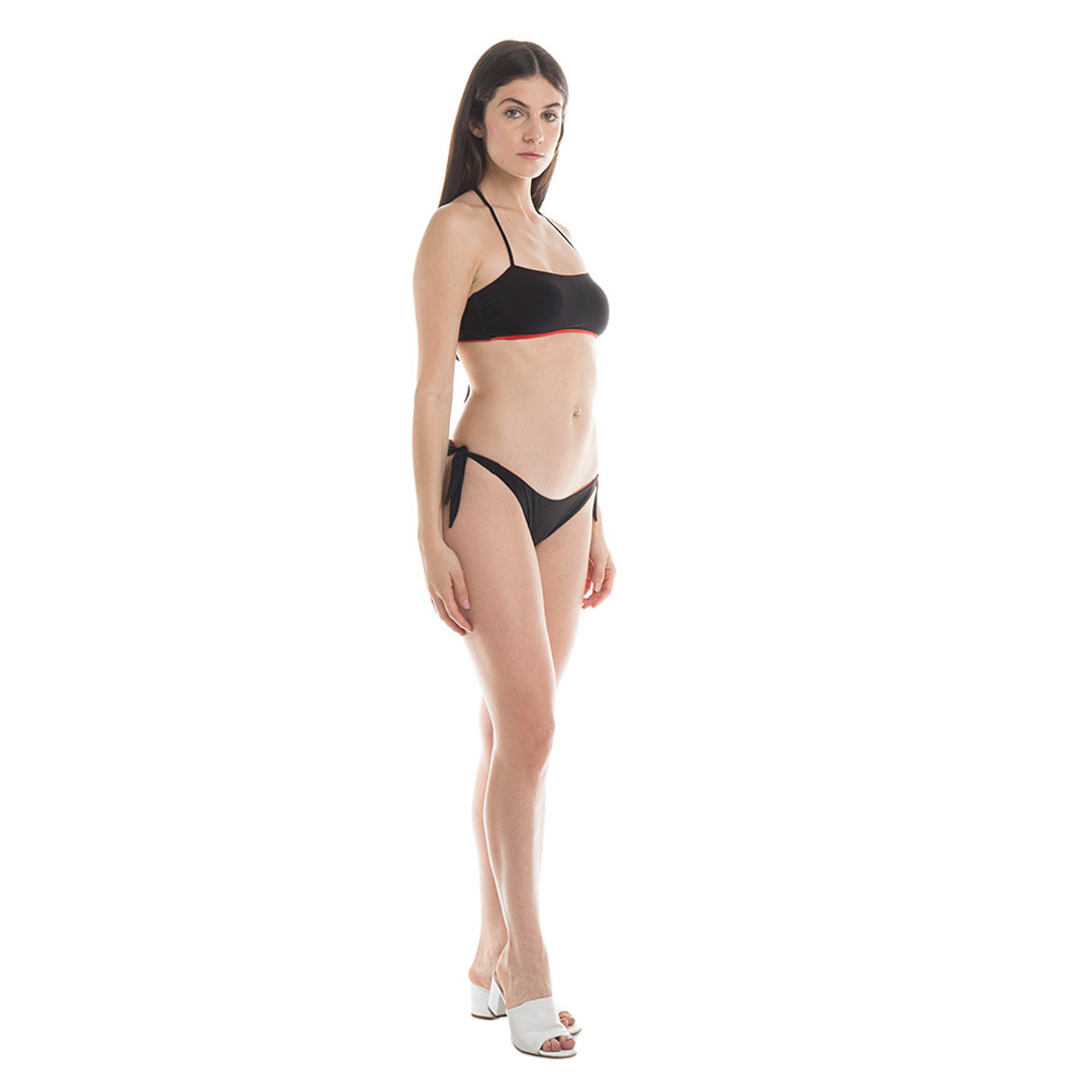 Bikini 4GIVENESS reversibile nero e corallo 4GIVENESS vista1