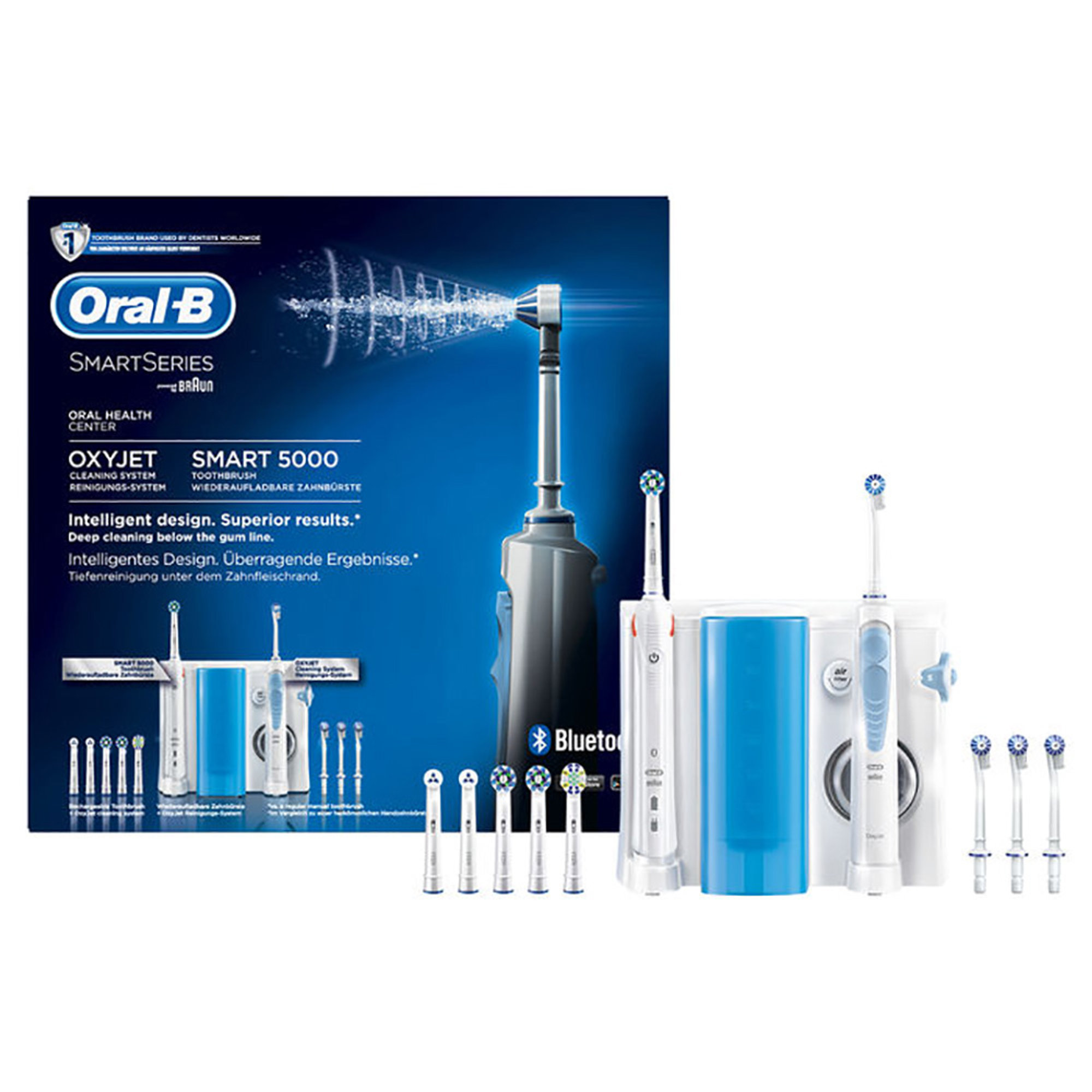 Spazzolino elettrico Braun, Oral-B Smart 5000 + Oxyjet Personal Beauty-I vista2