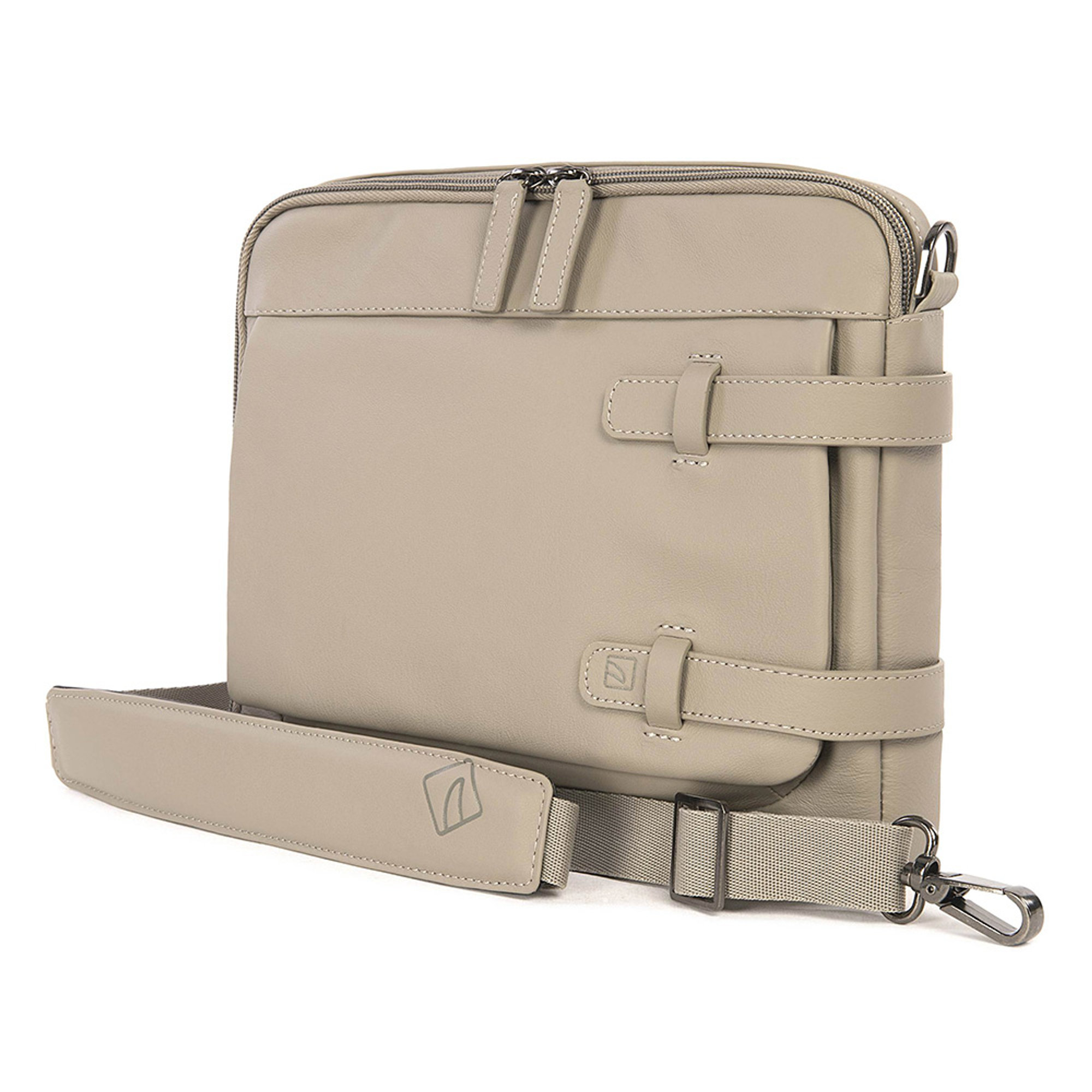 Borsa a tracolla con zip avorio Tucano  vista1
