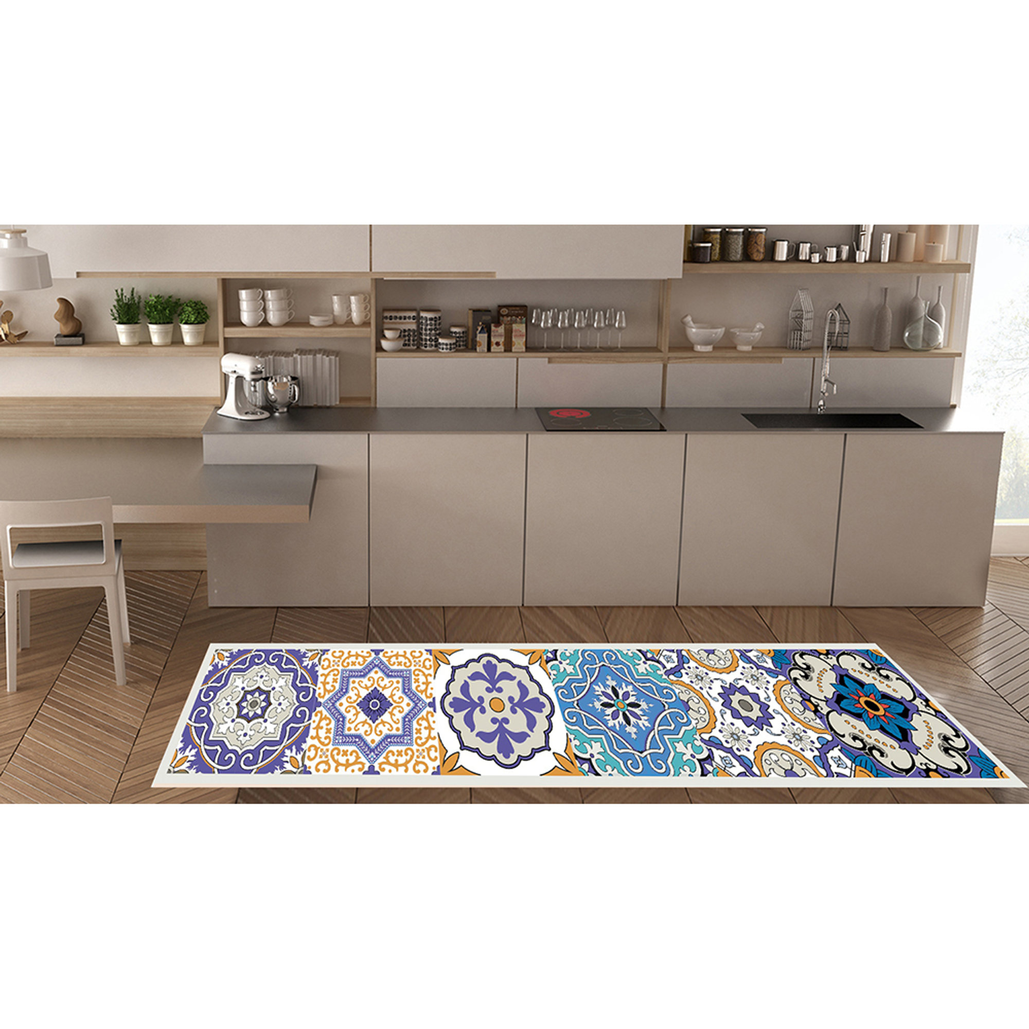Passatoia digitale, multicolore Maiolica: tradizione mediterranea - C vista2