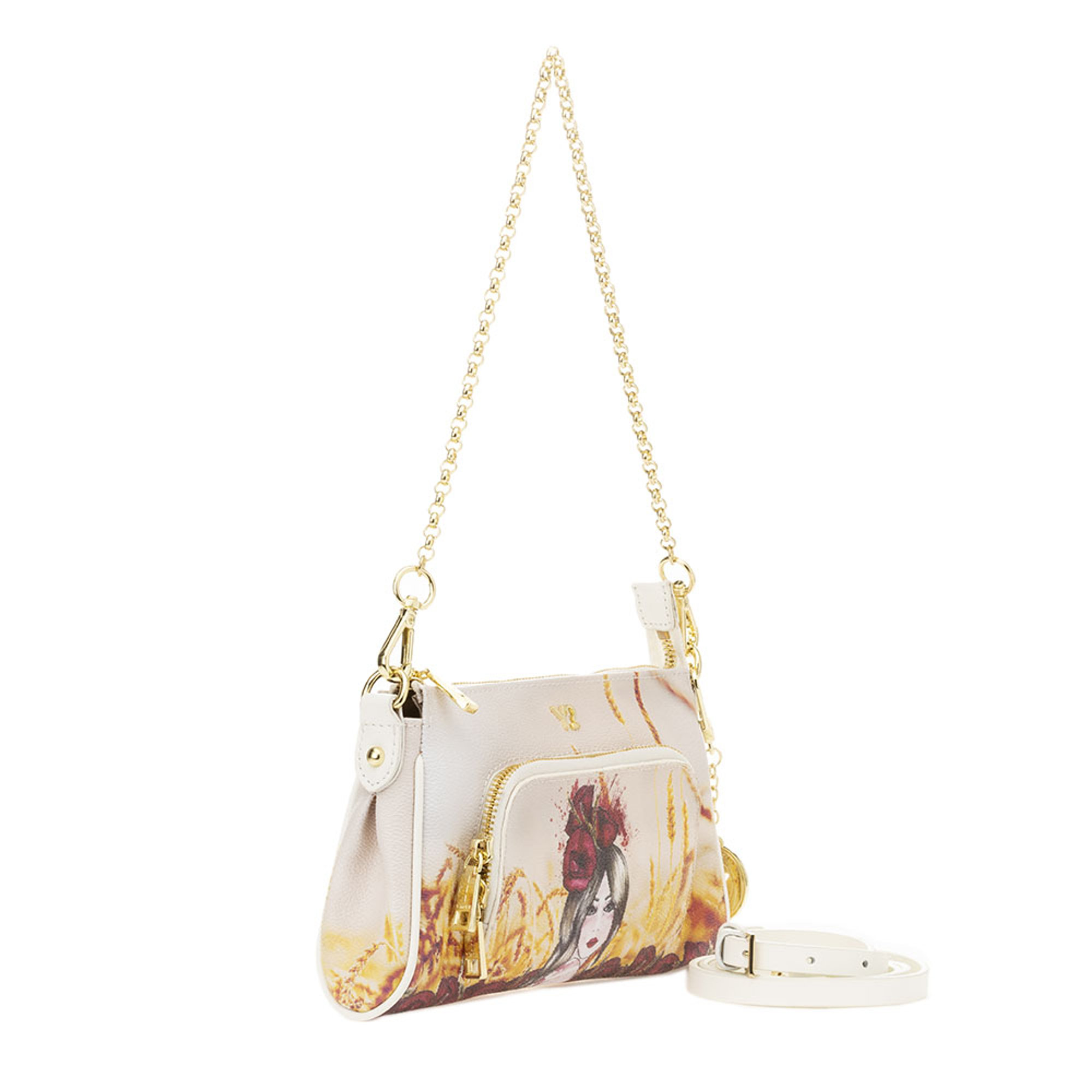 Borsa a spalla Poppies multicolor Y Not vista2