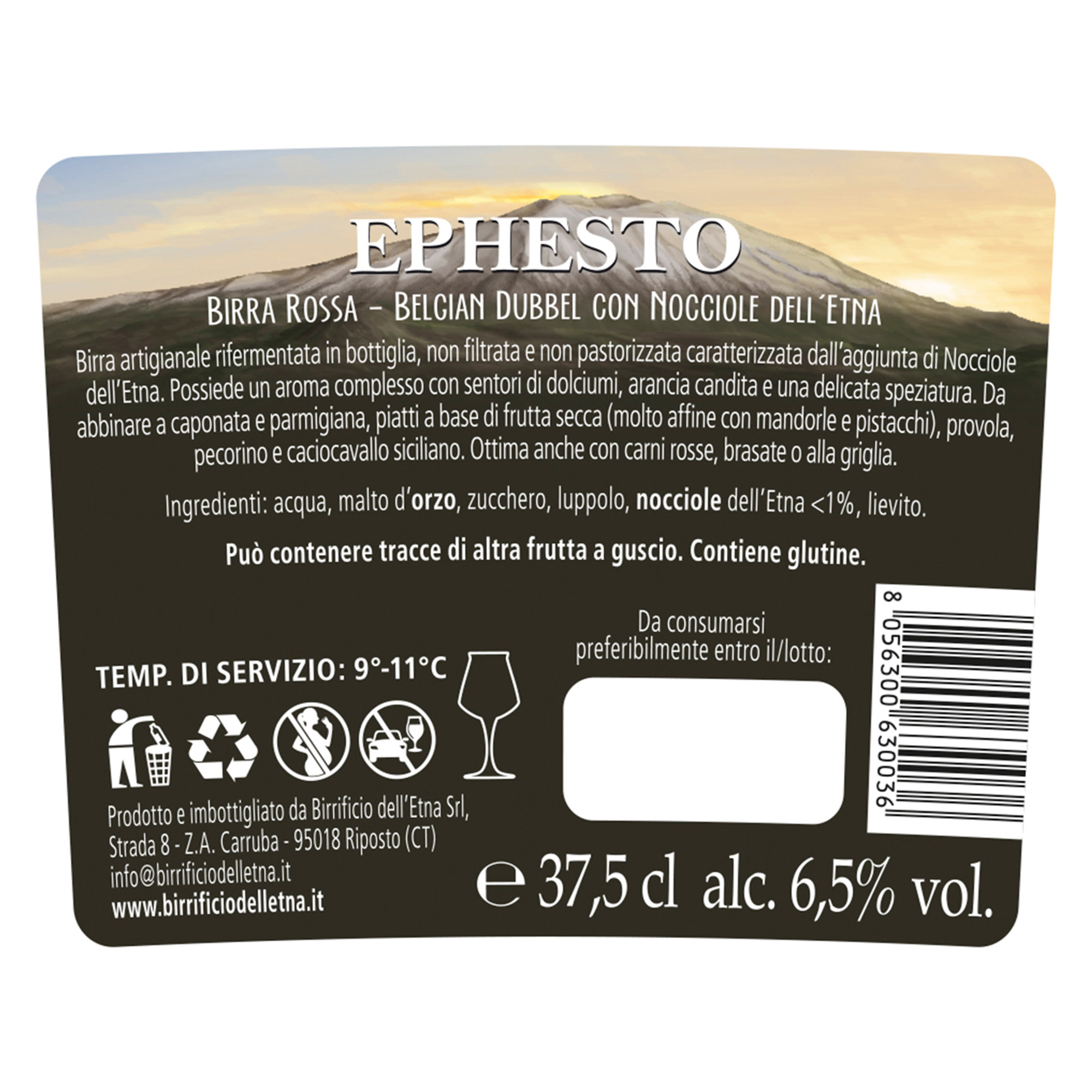 12 bottiglie - Ephesto Rossa 37,5 cl Birrificio dell'Etna vista1