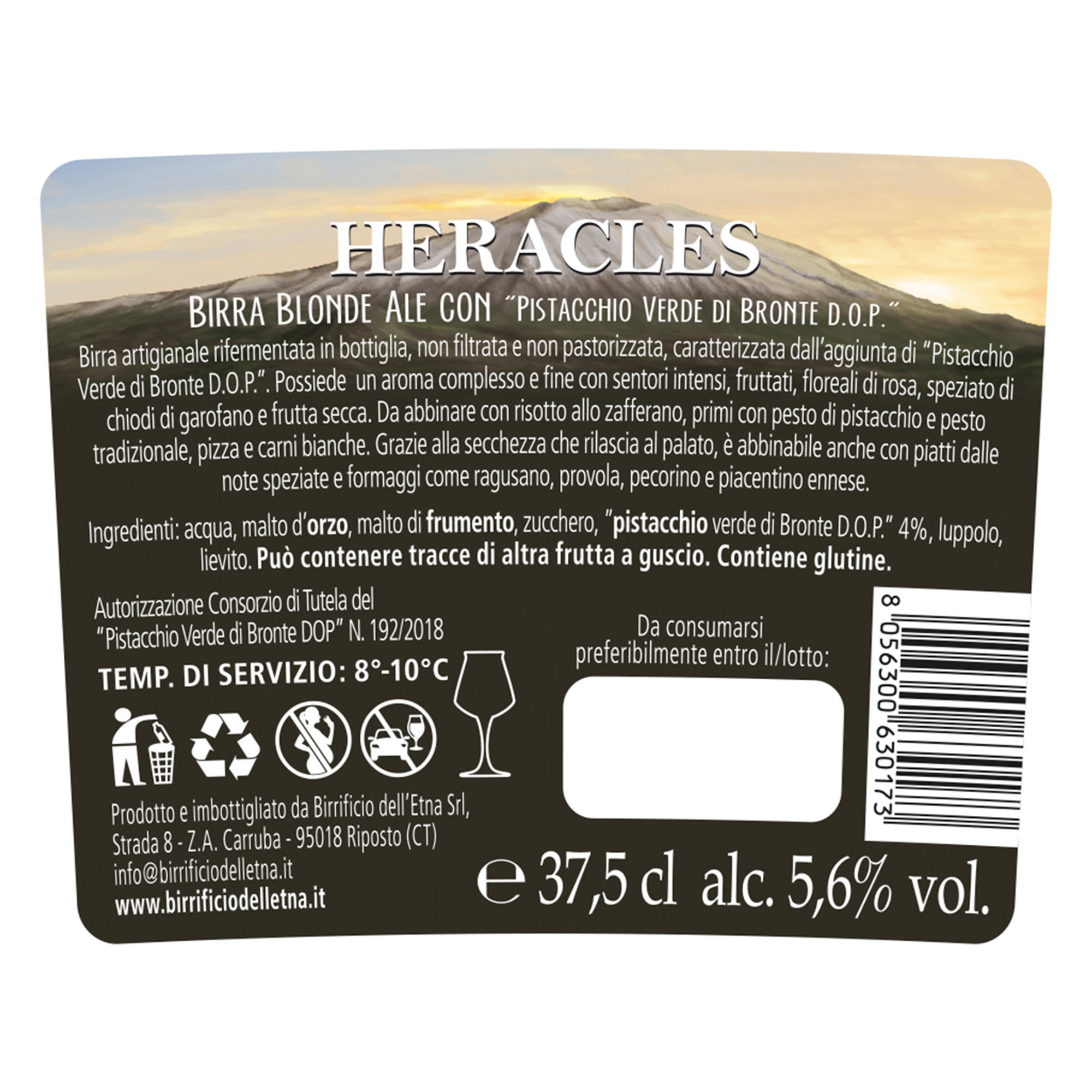 12 bottiglie - Heracles Bionda 37,5 cl Birrificio dell'Etna vista1